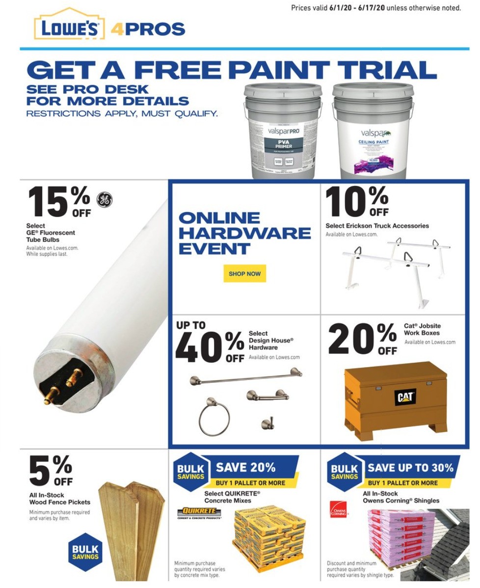 Lowe's Weekly Ad from June 1