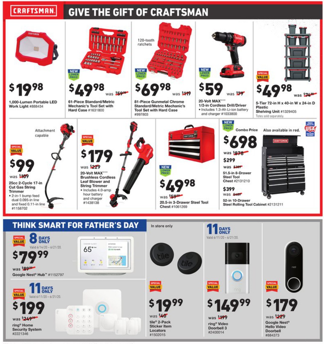 Lowe's Weekly Ad from June 11