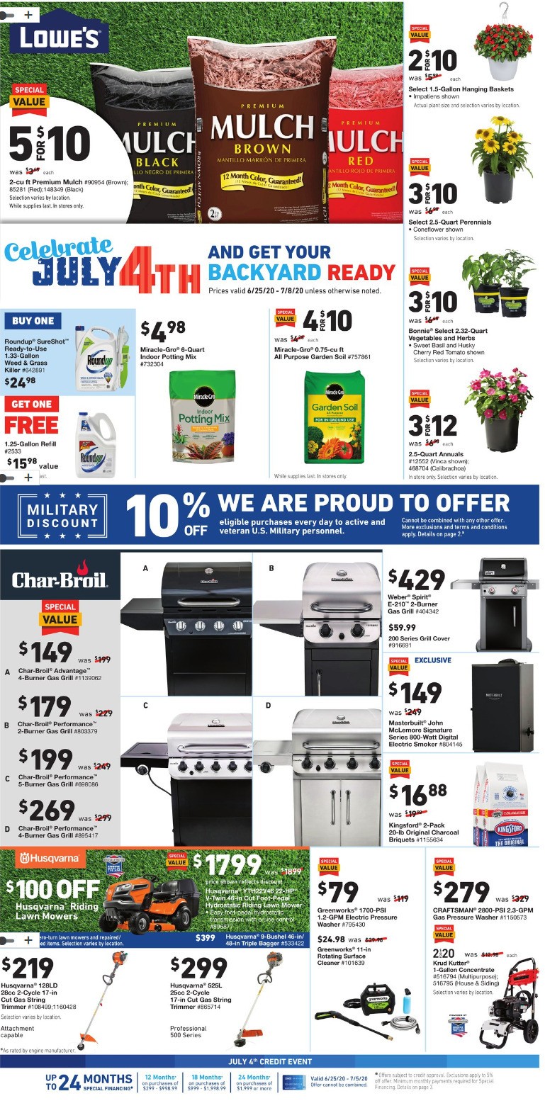 Lowe's Weekly Ad from June 25