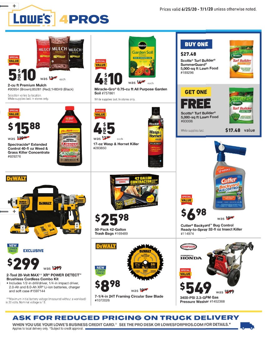 Lowe's Pro Ad Weekly Ad from June 25