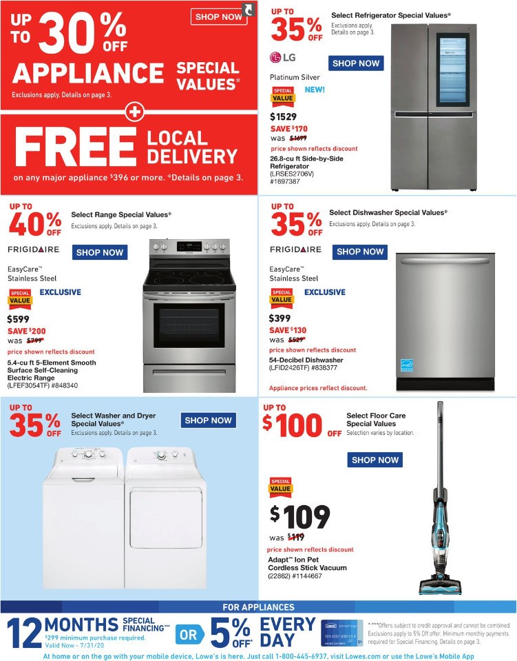 Lowe's Weekly Ad from July 9