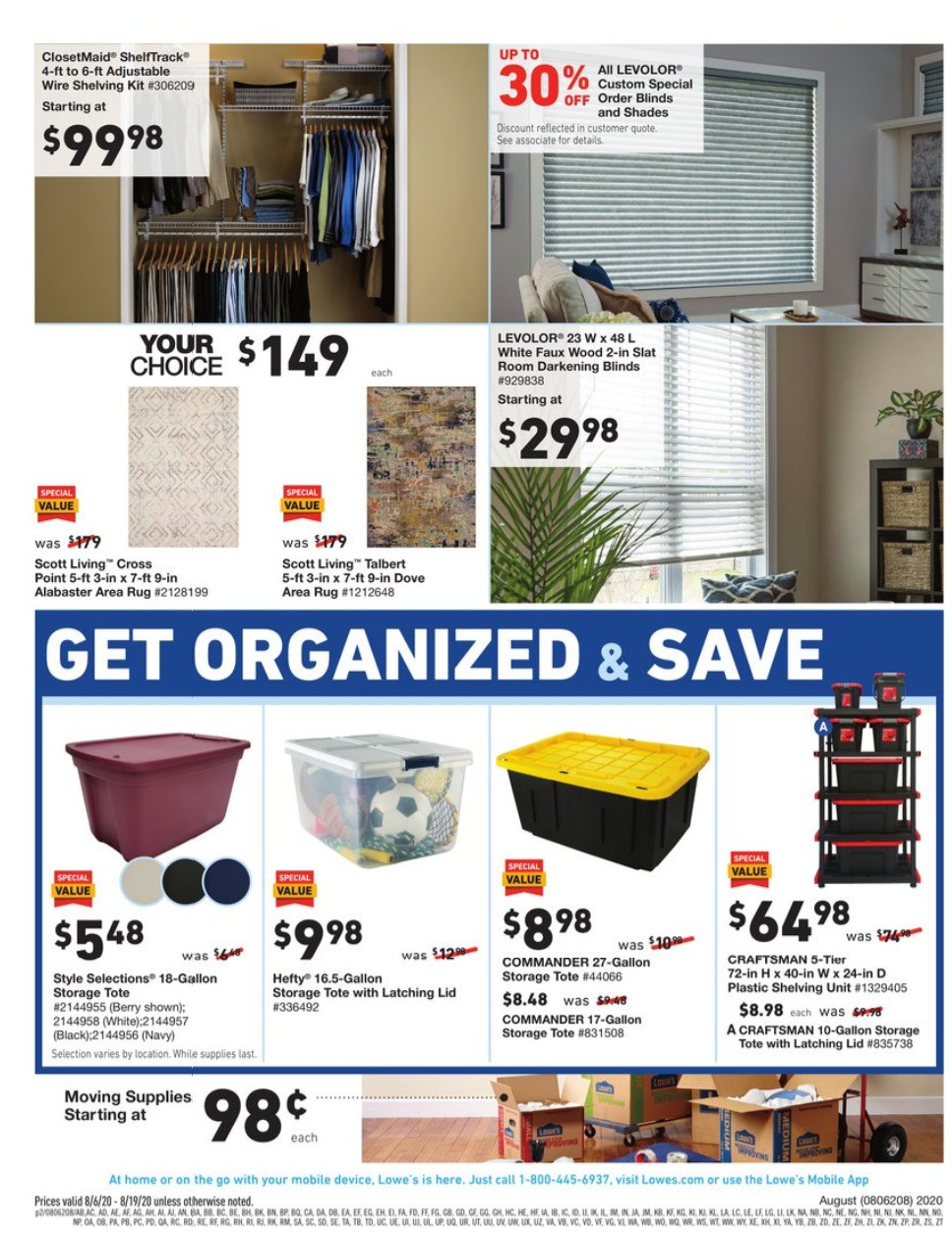 Lowe's Weekly Ad from August 6