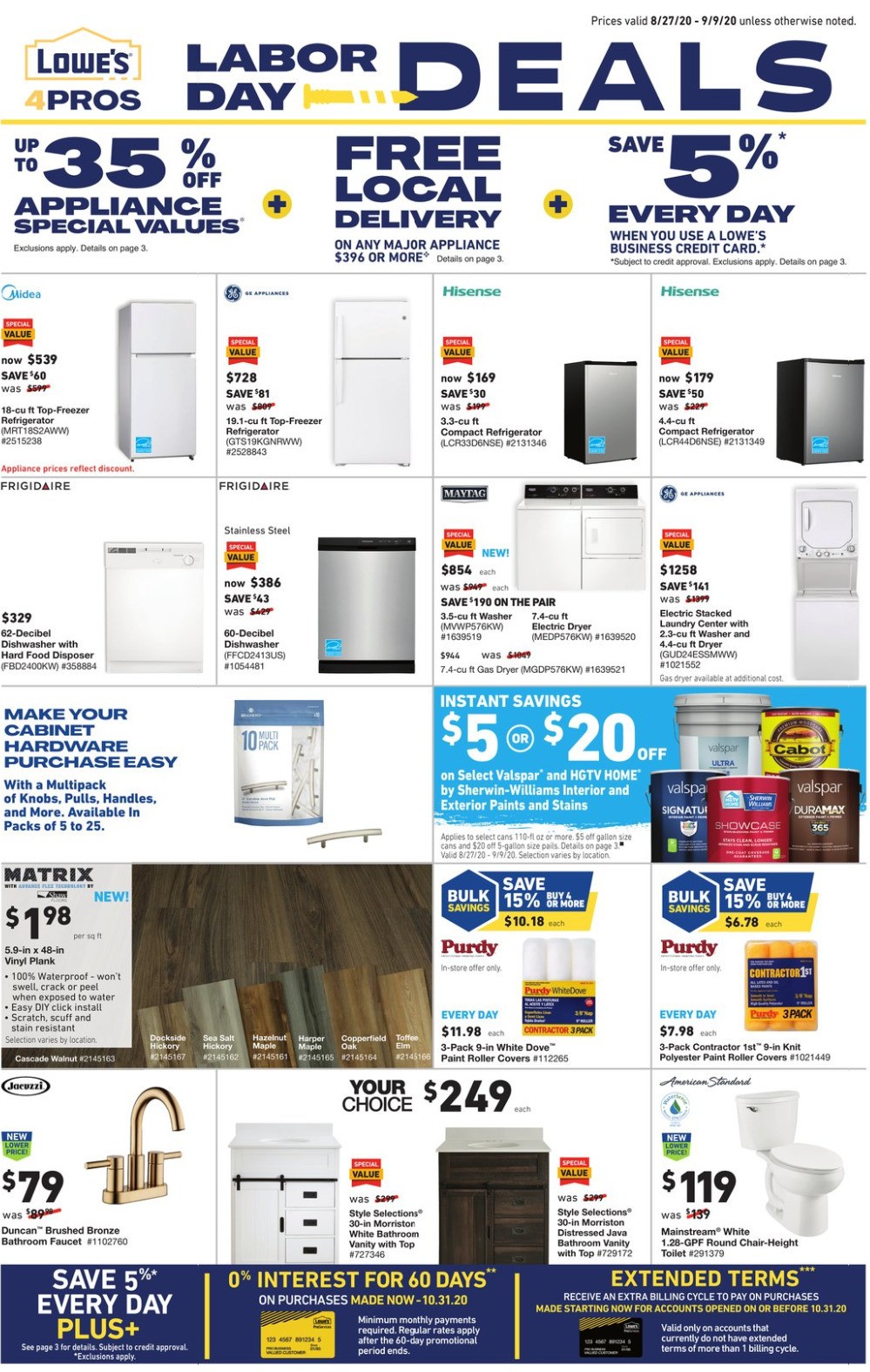 Lowe's Pro Ad Weekly Ad from August 27