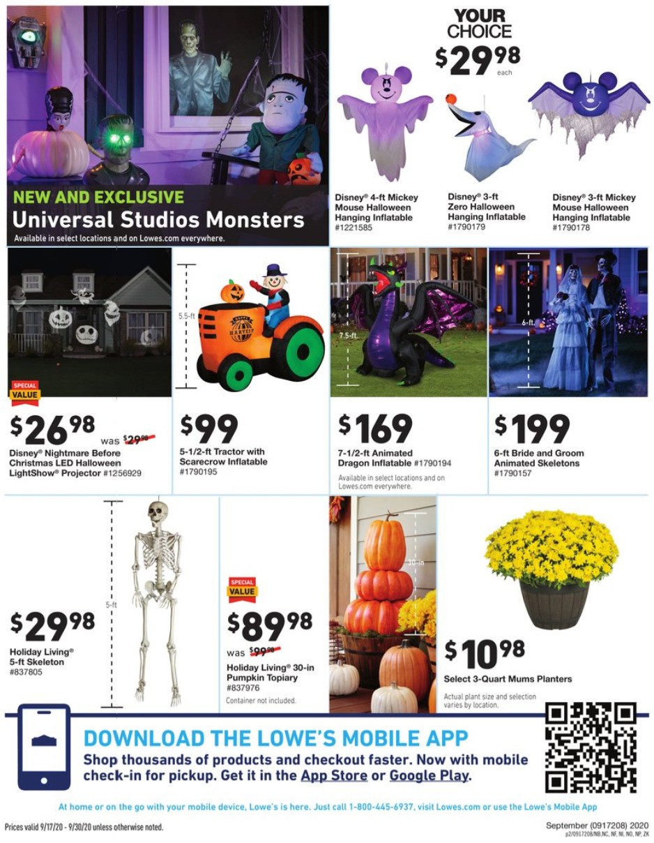Lowe's In Store Promotion/DIY Weekly Ad from September 17