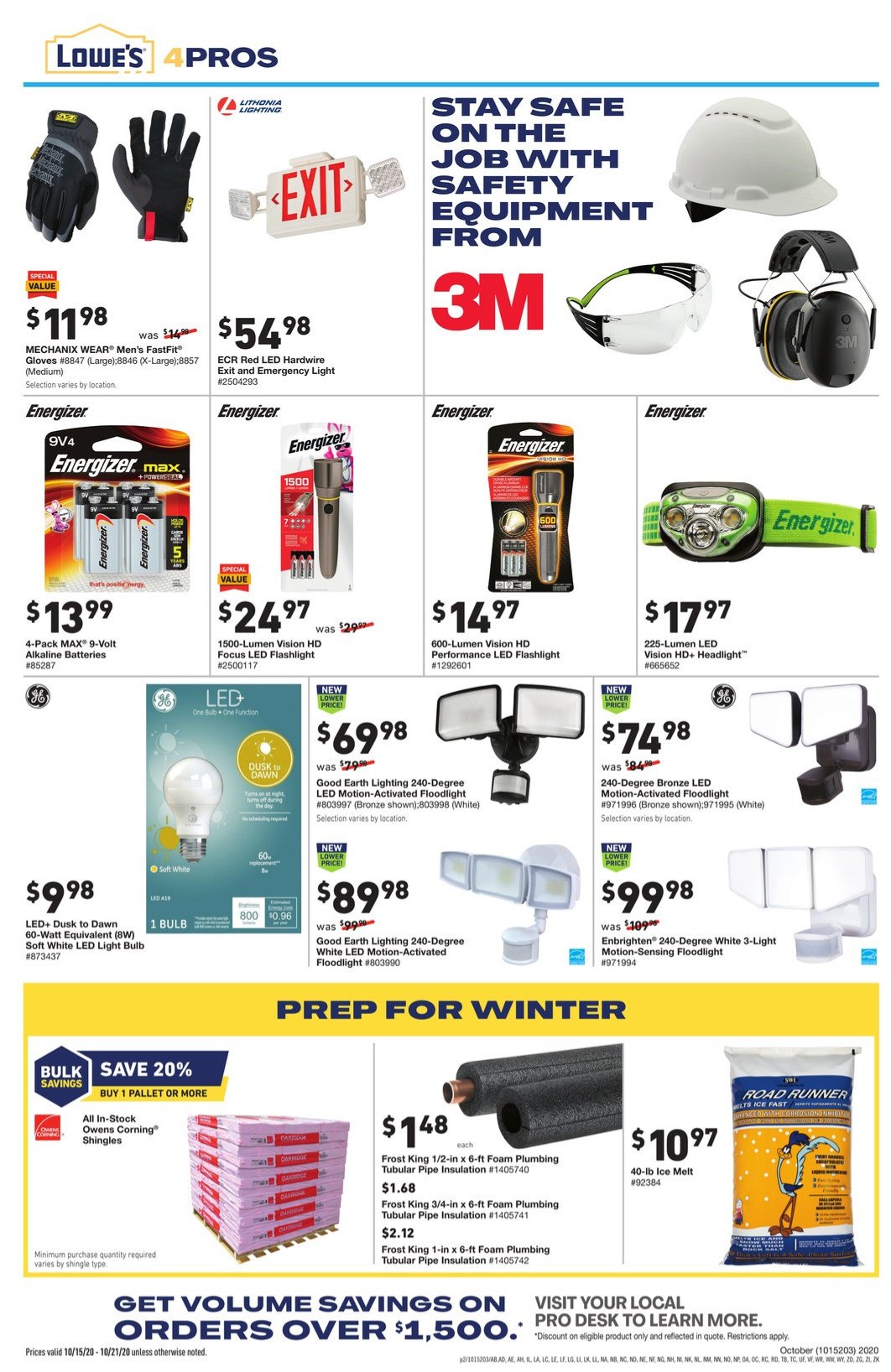 Lowe's Pro Ad Weekly Ad from October 15