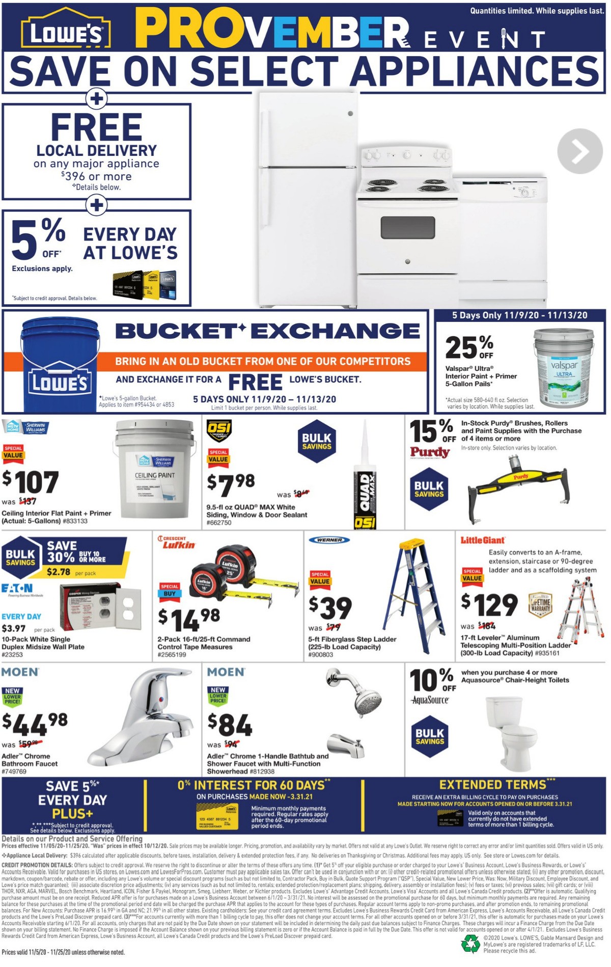 Lowe's Pro Ad Weekly Ad from November 5