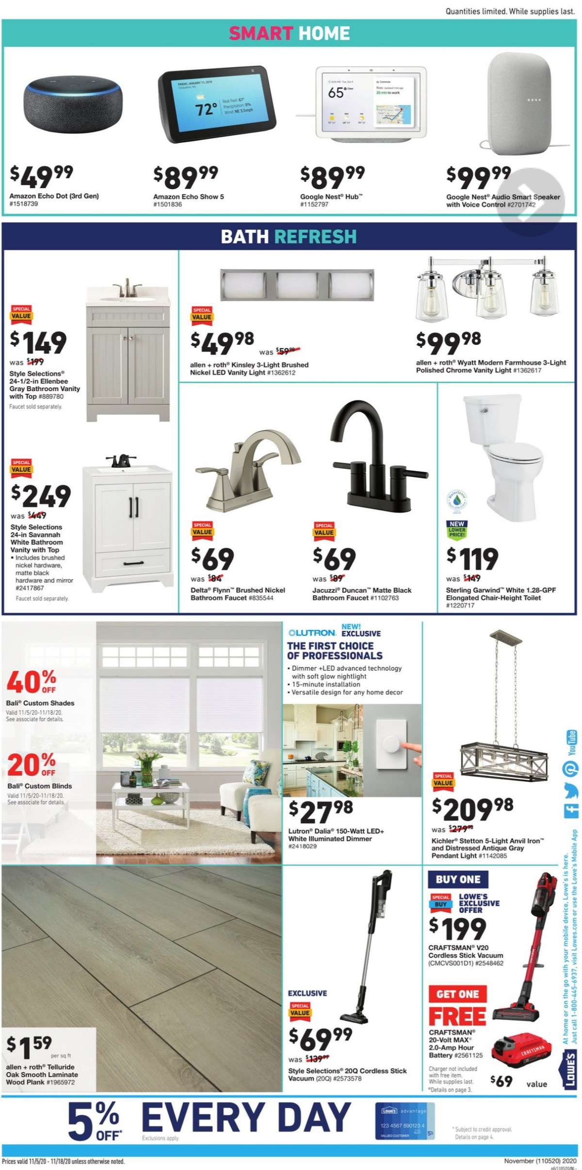 Lowe's Weekly Ad from November 5