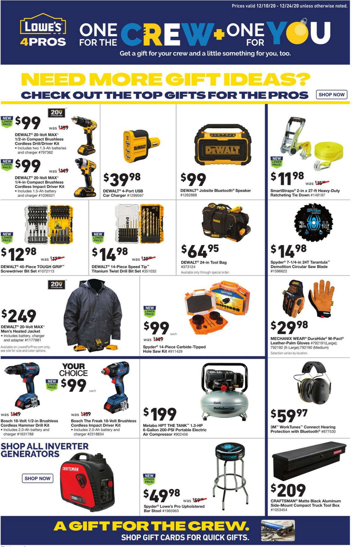 Lowe's Pro Ad Weekly Ad from December 10