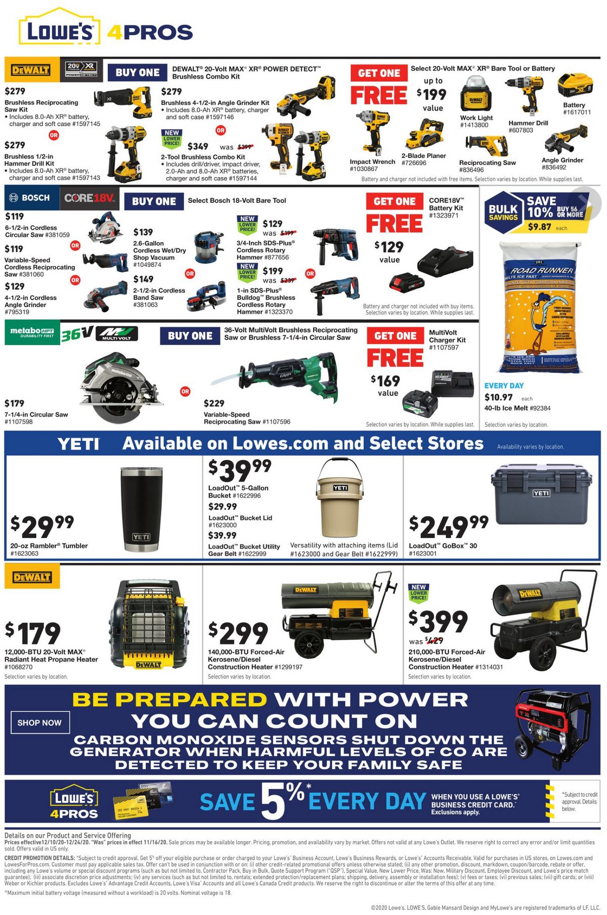 Lowe's Pro Ad Weekly Ad from December 10