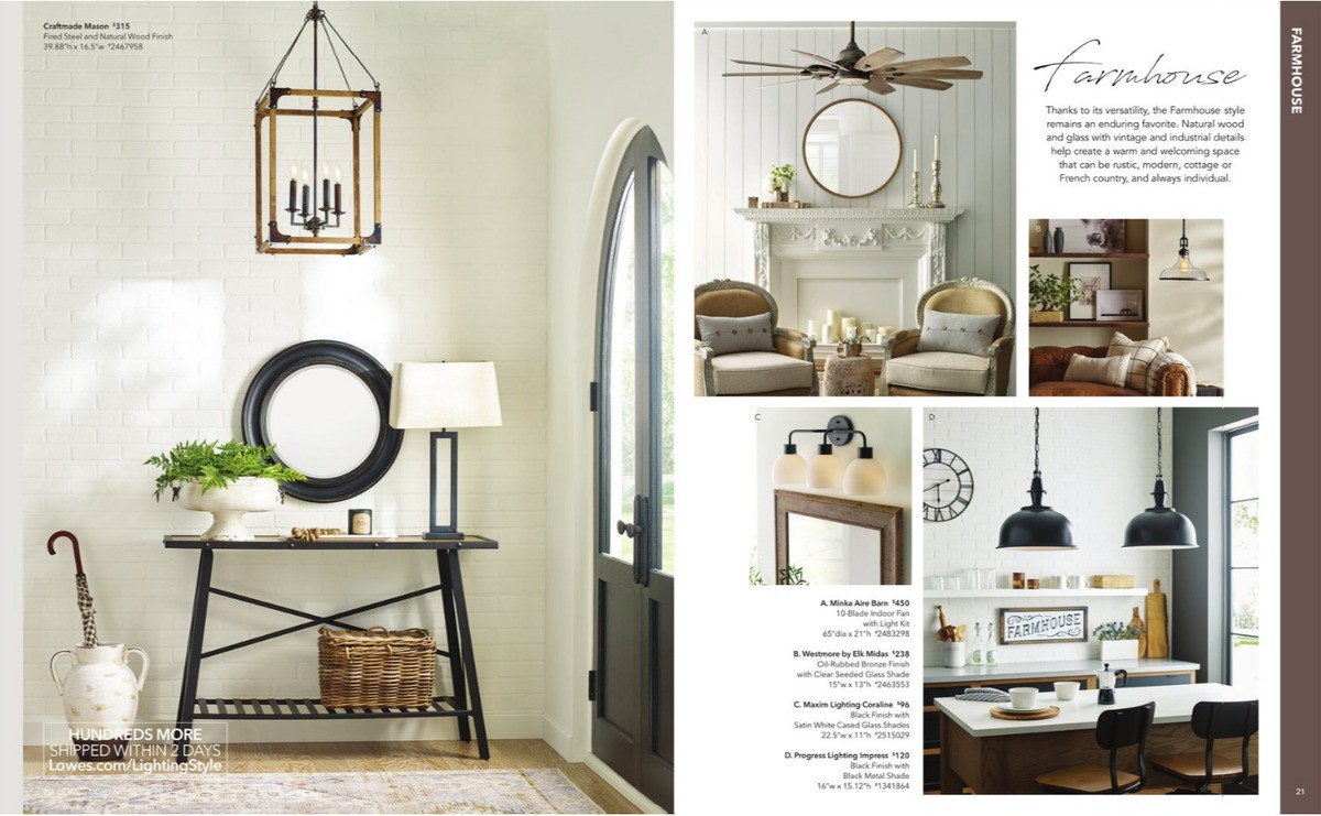 Lowe's Lighting Guide Weekly Ad from August 18