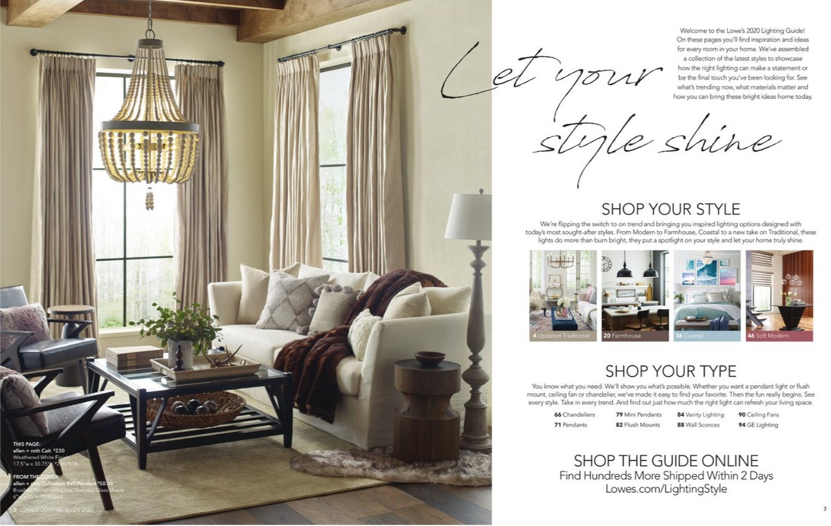 Lowe's Lighting Guide Weekly Ad from August 18
