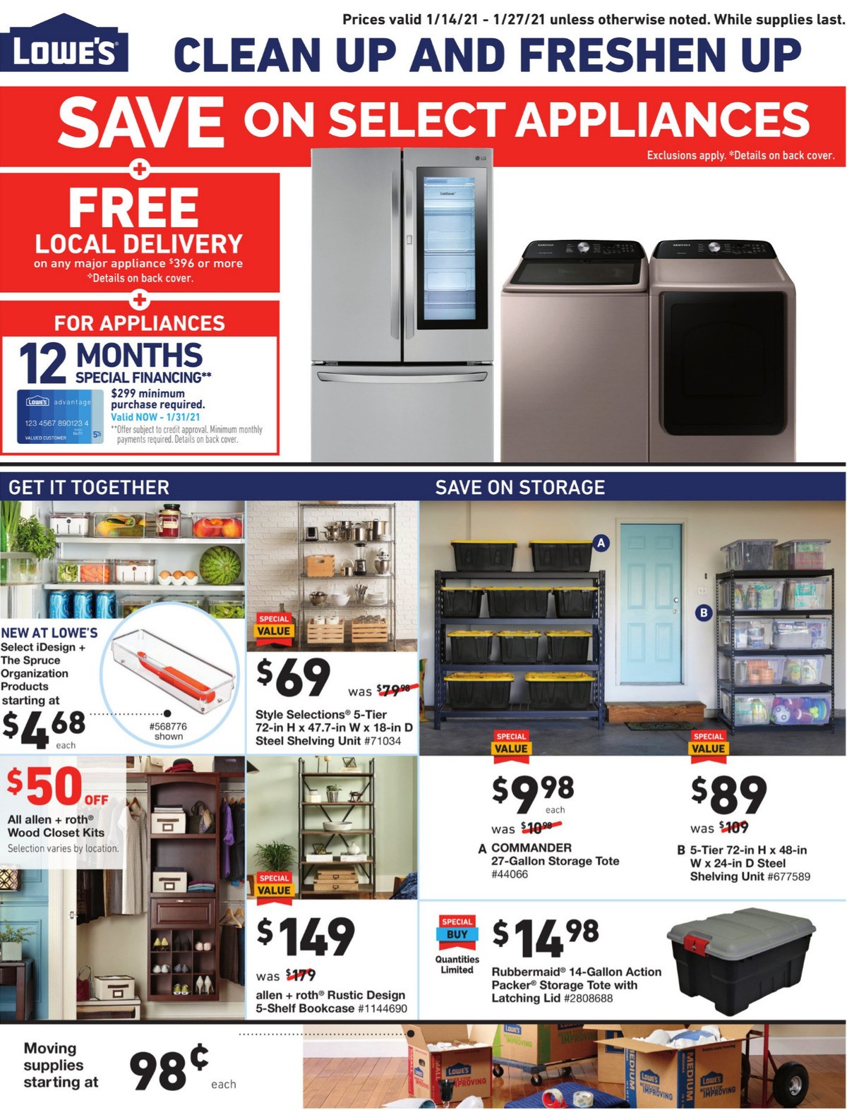 Lowe's Weekly Ad from January 14