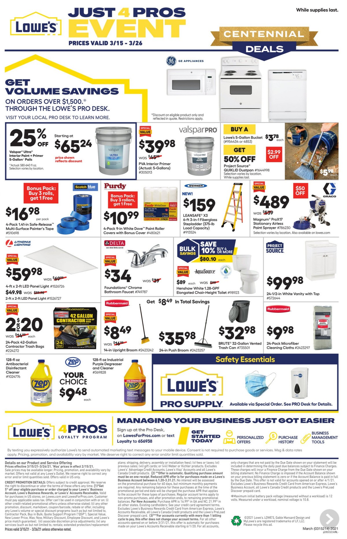 Lowe's Pro Ad Weekly Ad from March 15