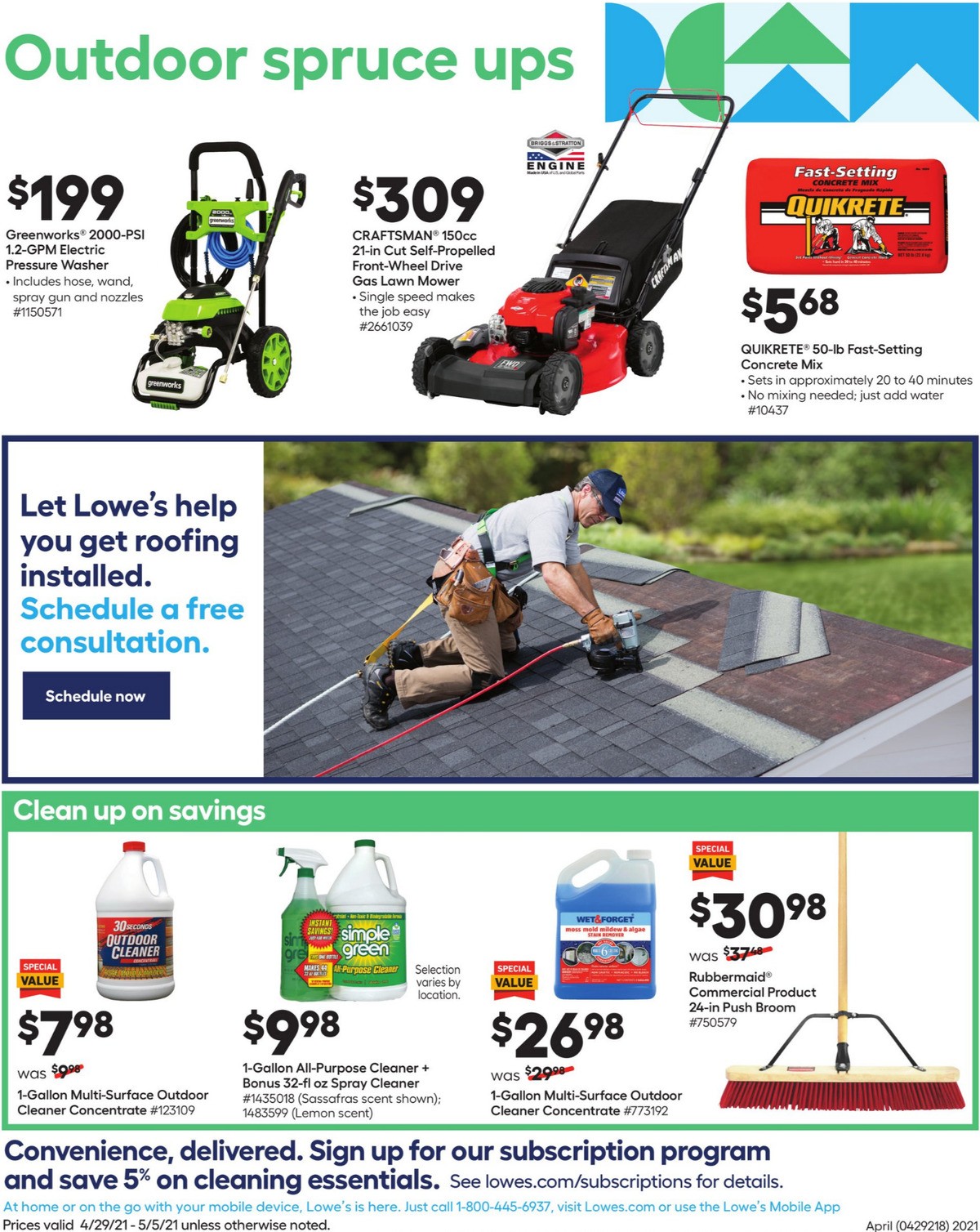 Lowe's Weekly Ad from April 29
