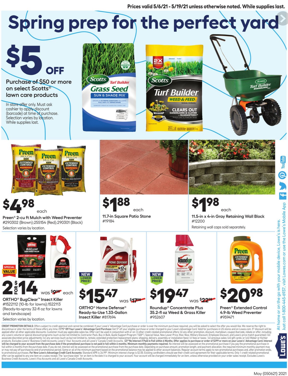 Lowe's Weekly Ad from May 6