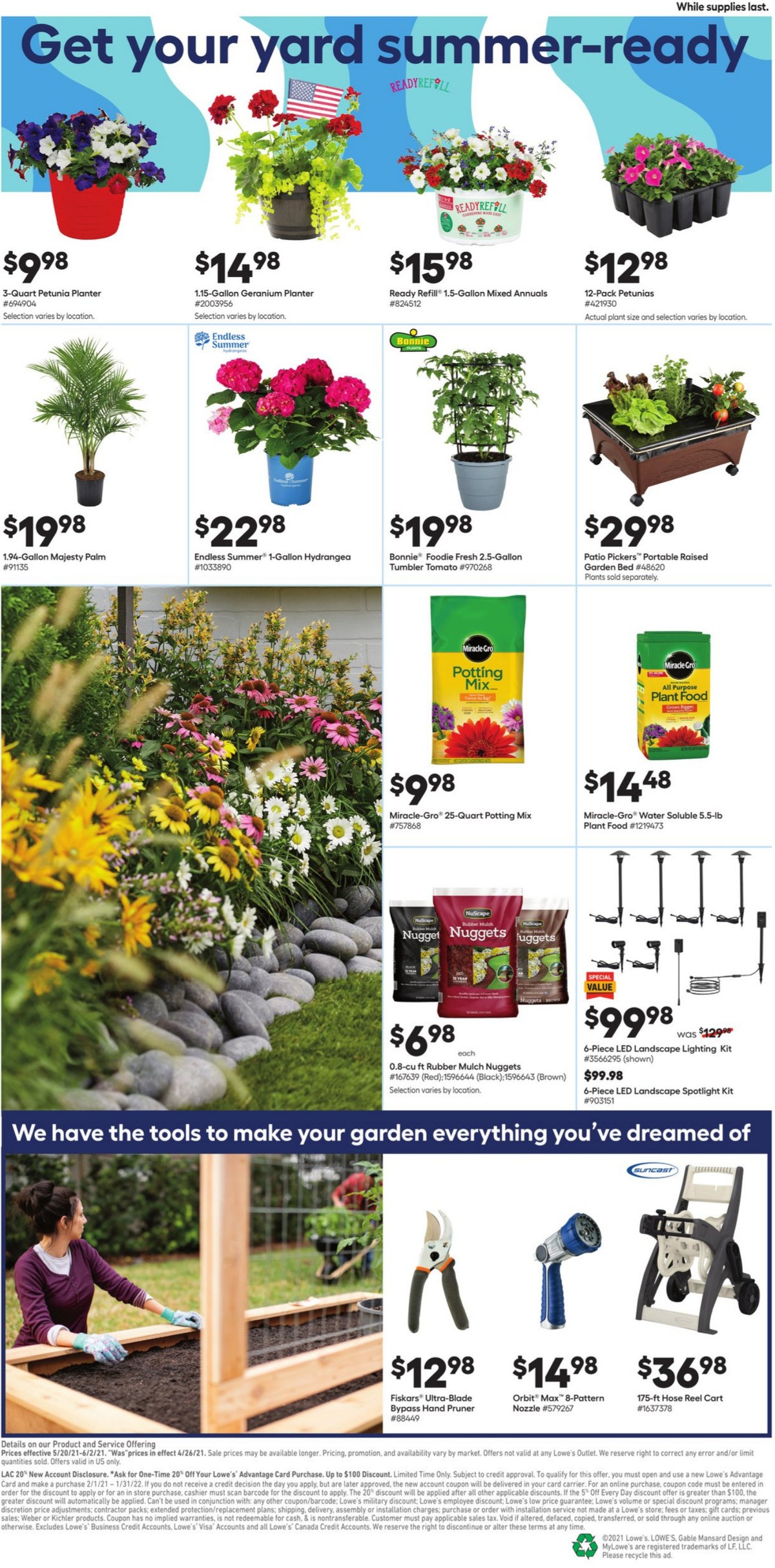 Lowe's Weekly Ad from May 20
