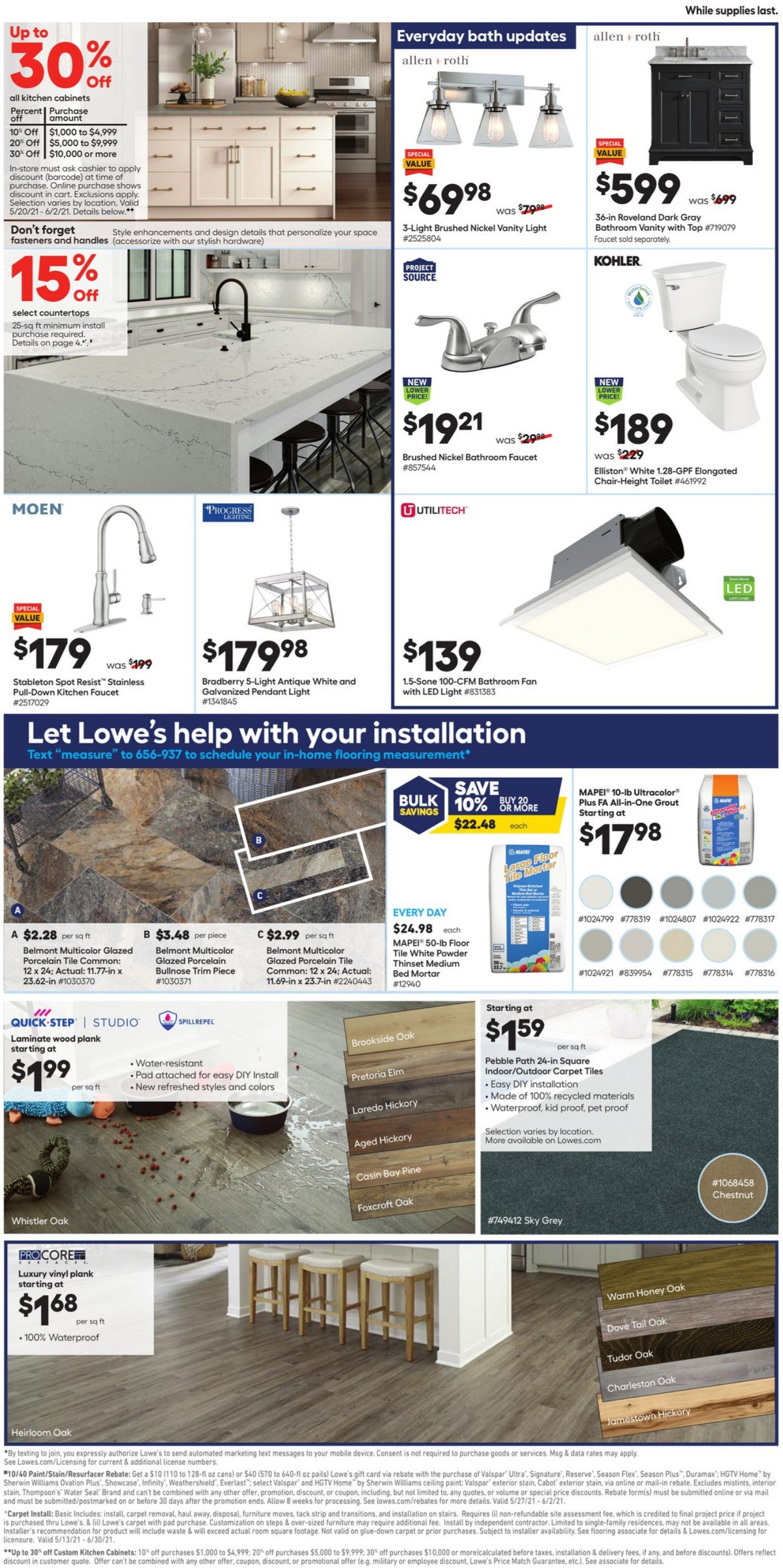 Lowe's Weekly Ad from May 20