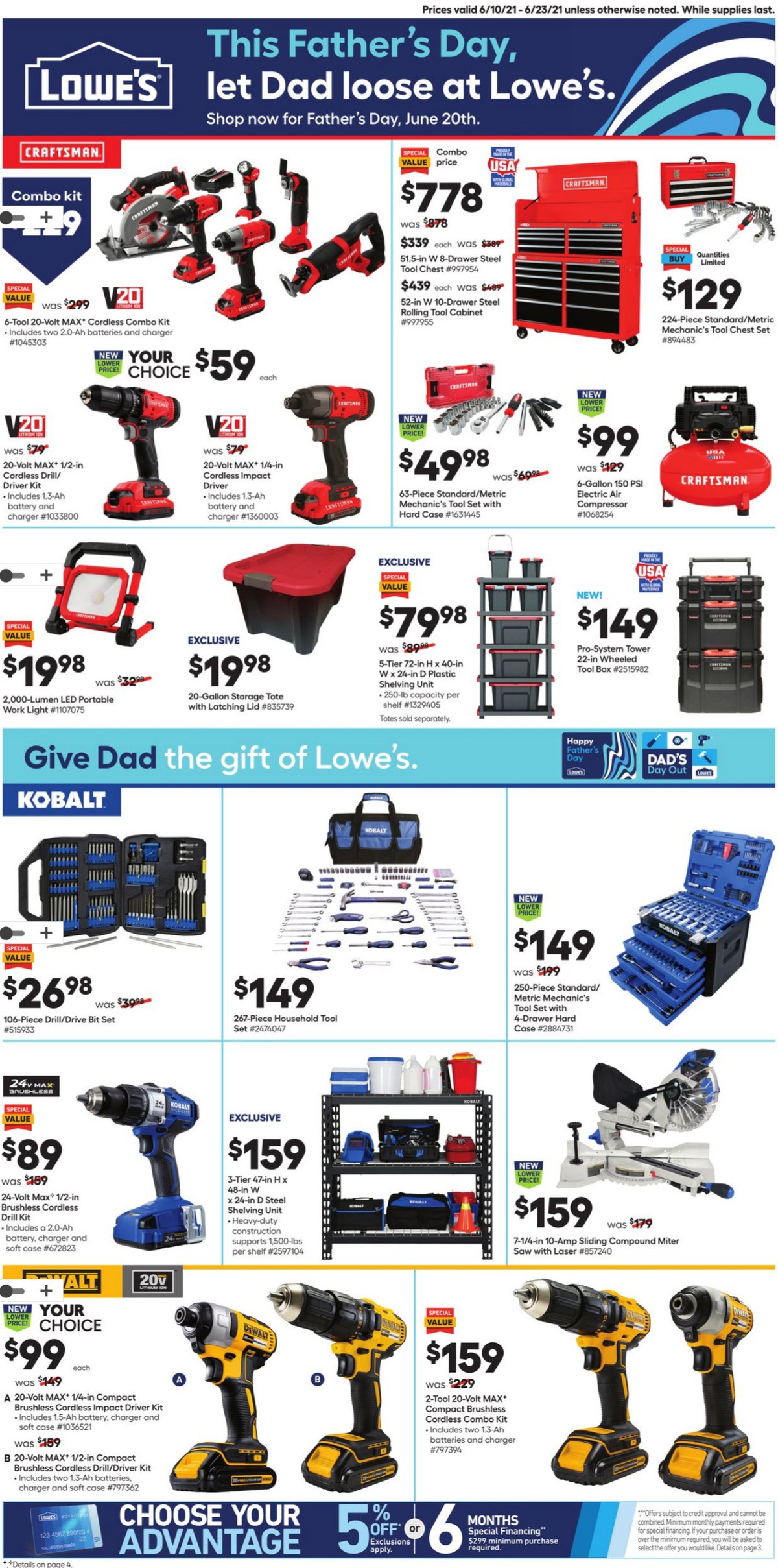 Lowe's Weekly Ad from June 10