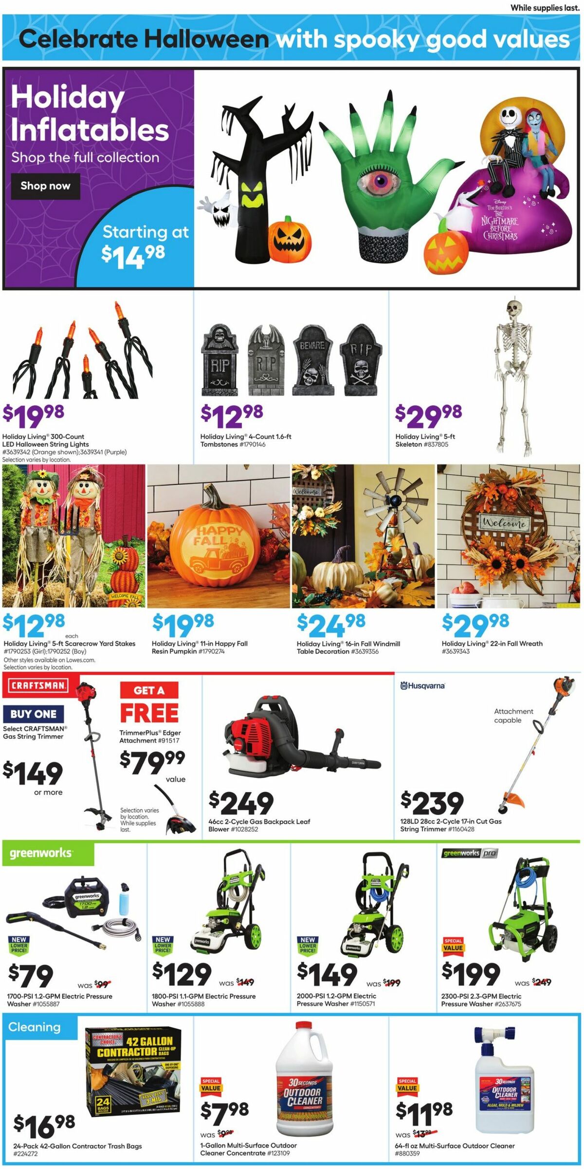 Lowe's Weekly Ad from August 26