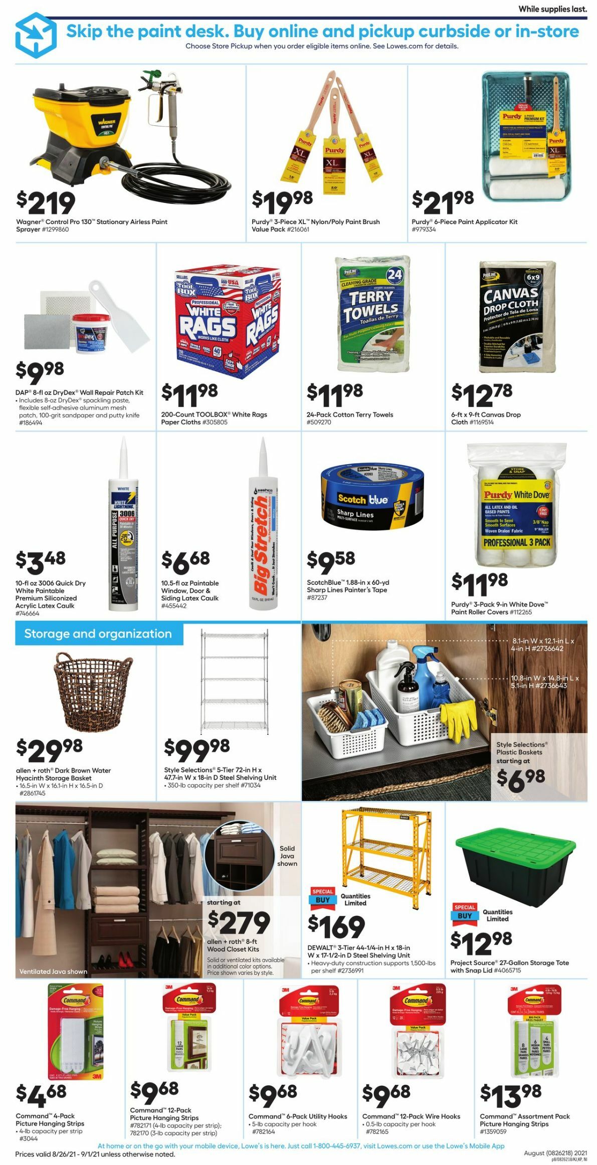 Lowe's Weekly Ad from August 26