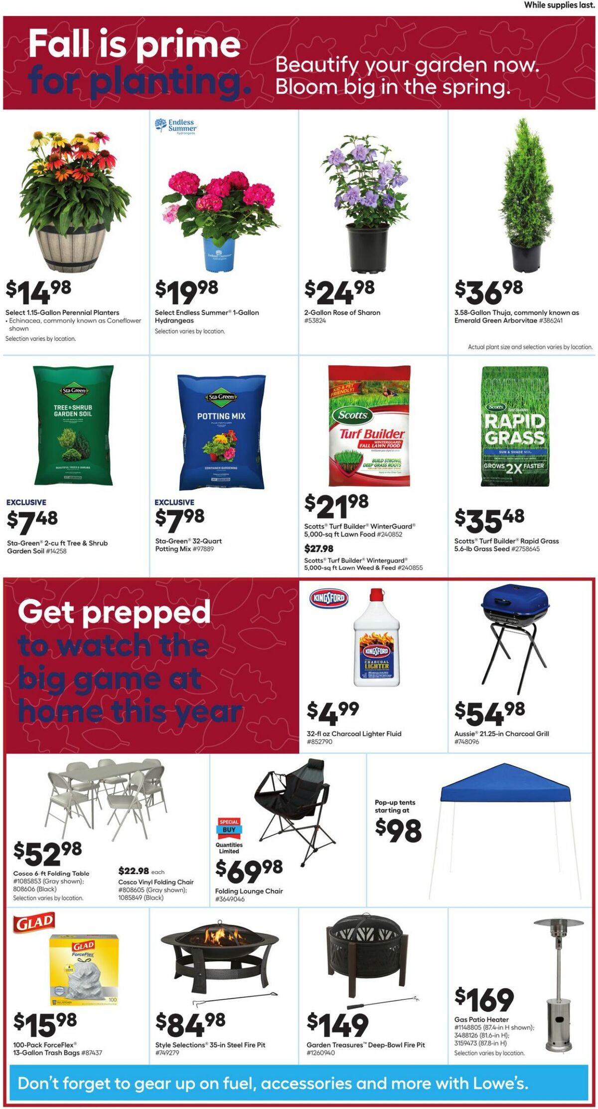 Lowe's Weekly Ad from September 2