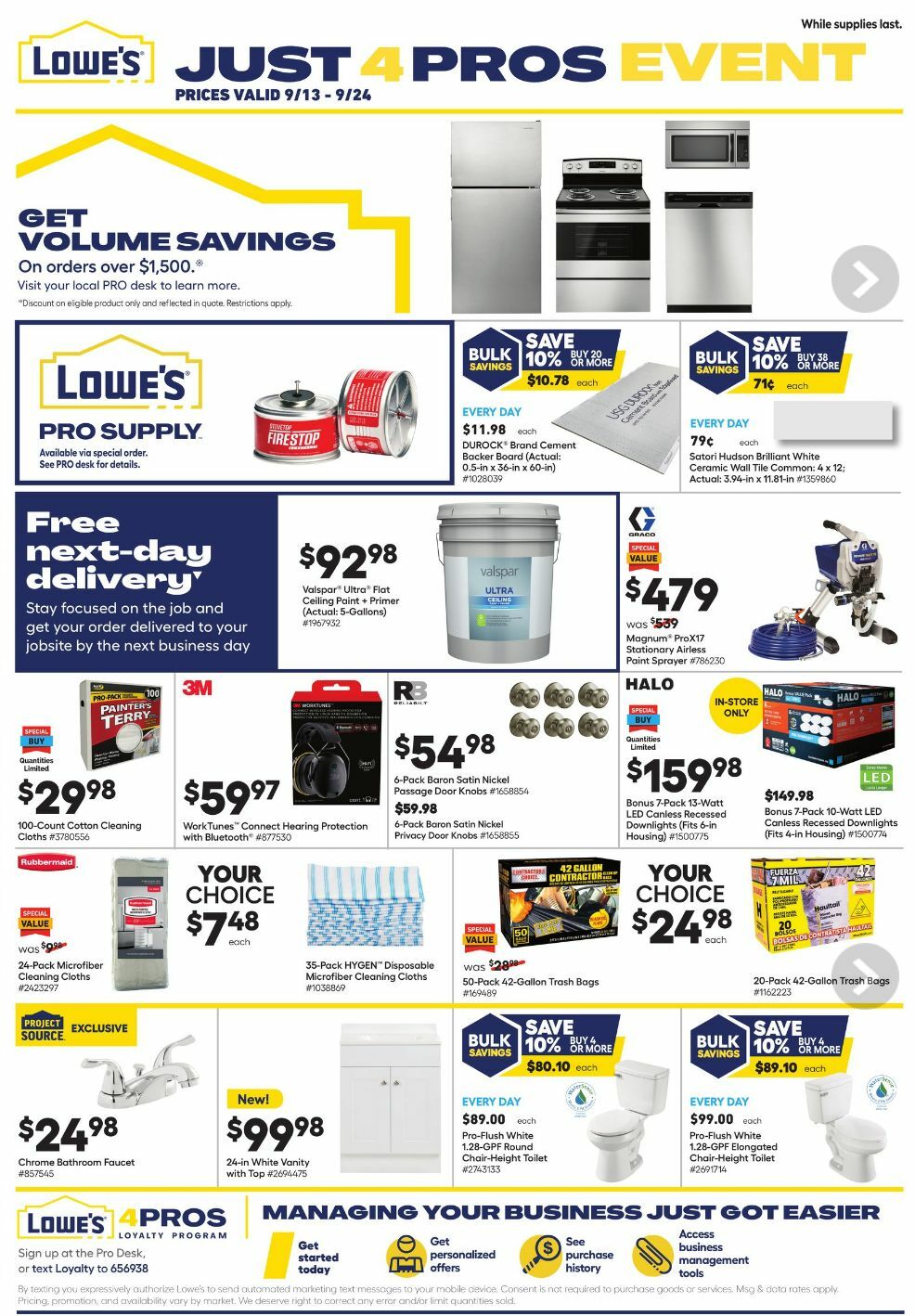 Lowe's Weekly Ad from September 13