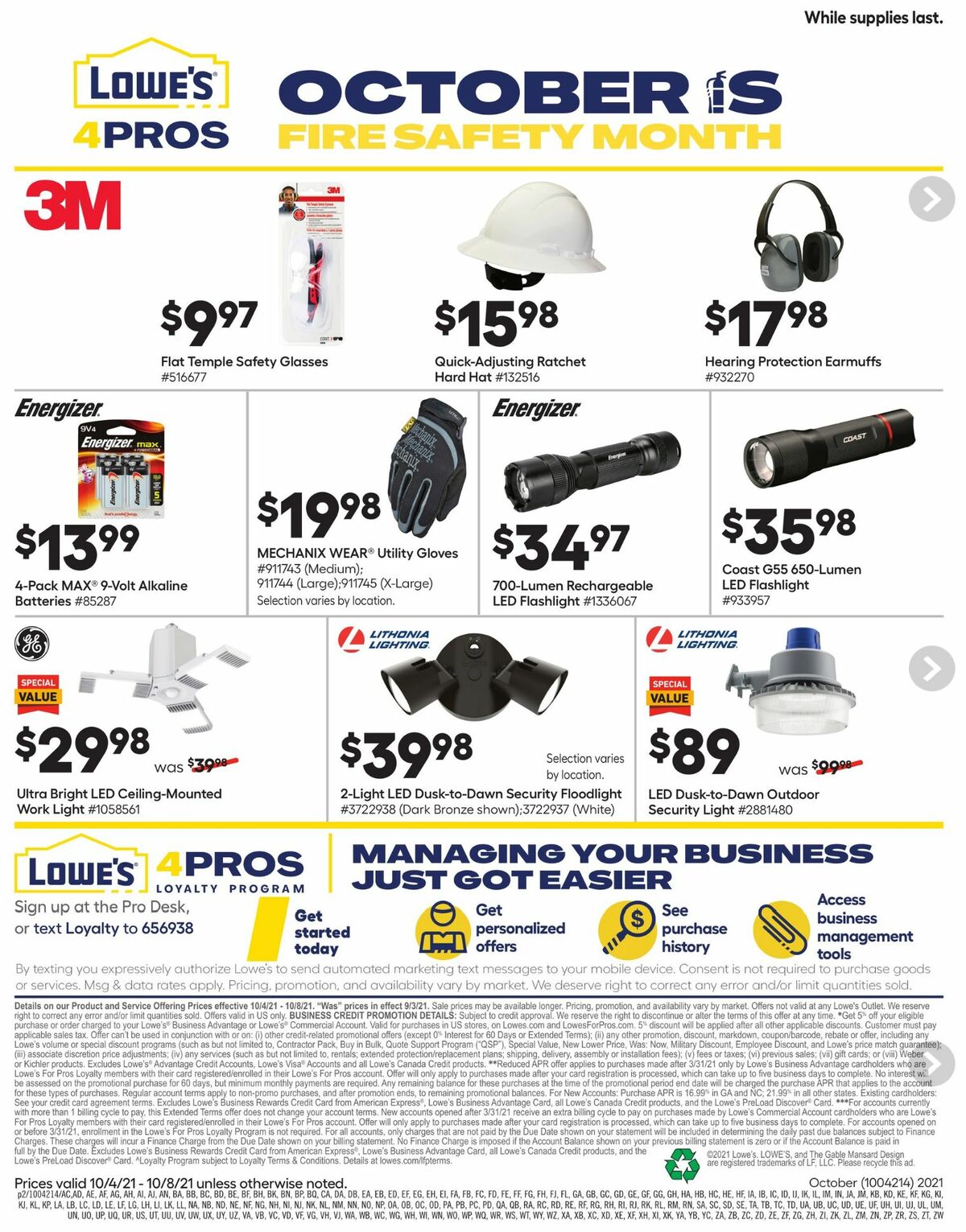 Lowe's Weekly Ad from October 4