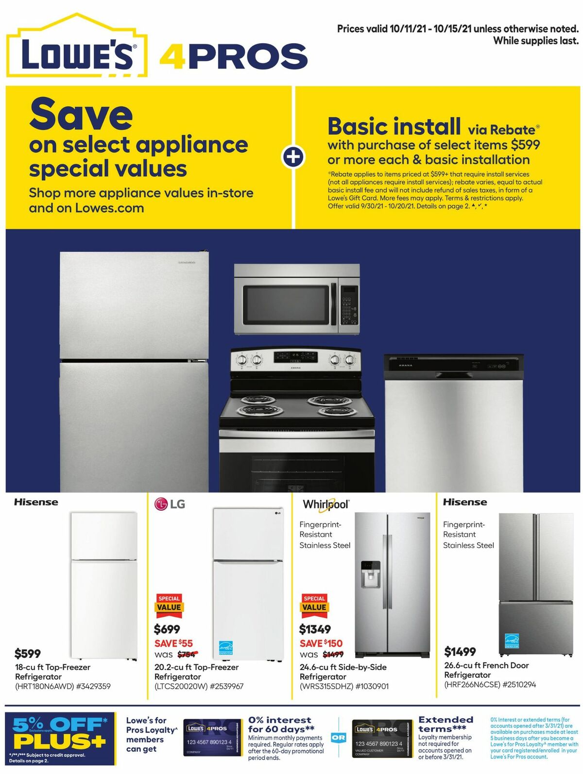 Lowe's Pro Ad Weekly Ad from October 11