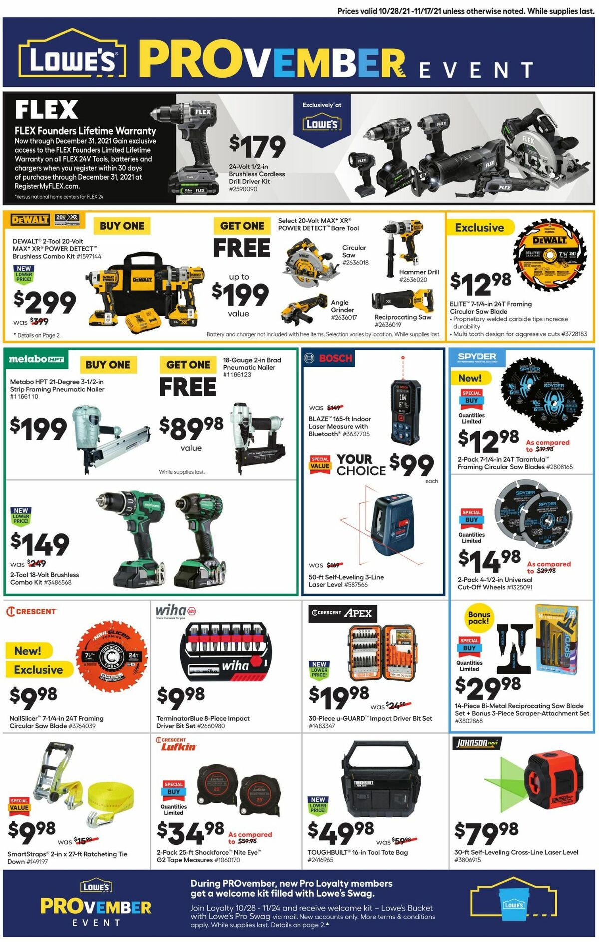 Lowe's Pro Ad Weekly Ad from October 28