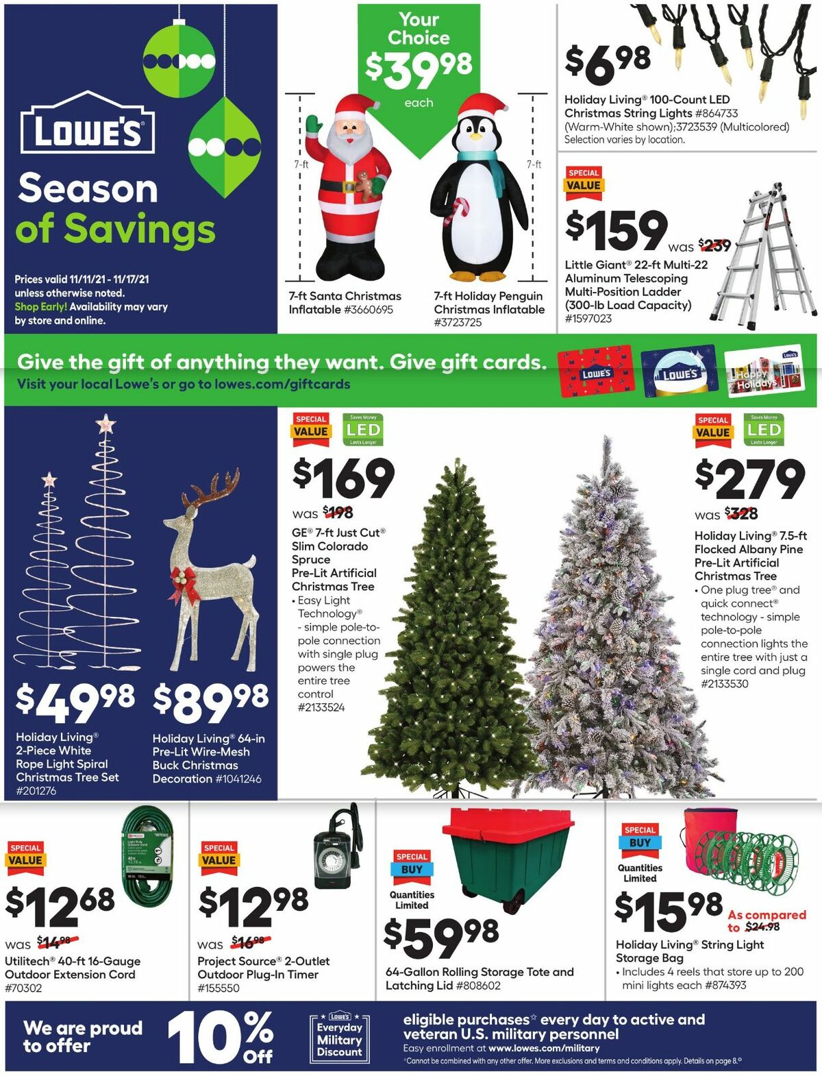 Lowe's Weekly Ad from November 11