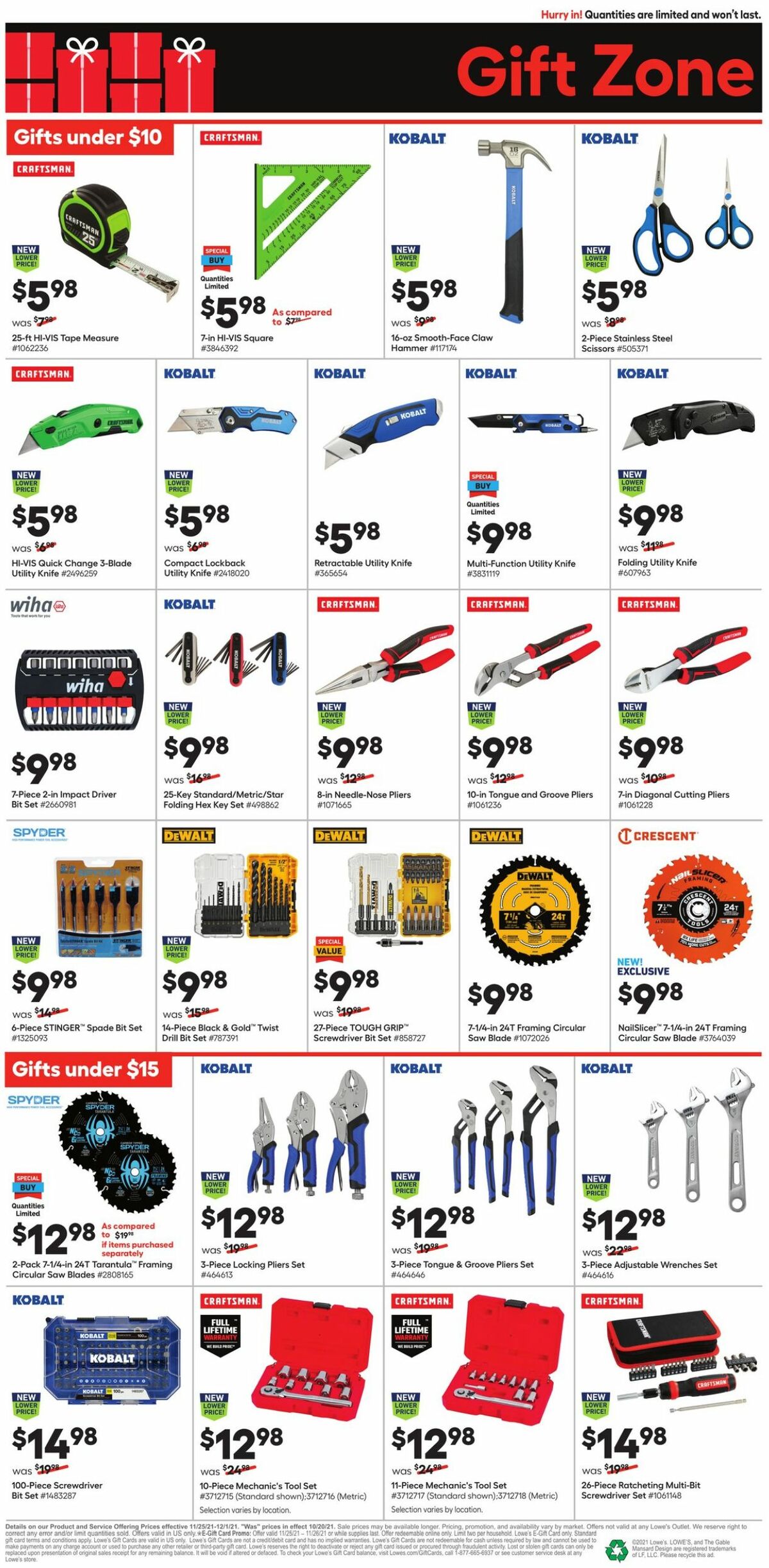 Lowe's Weekly Ad from November 25