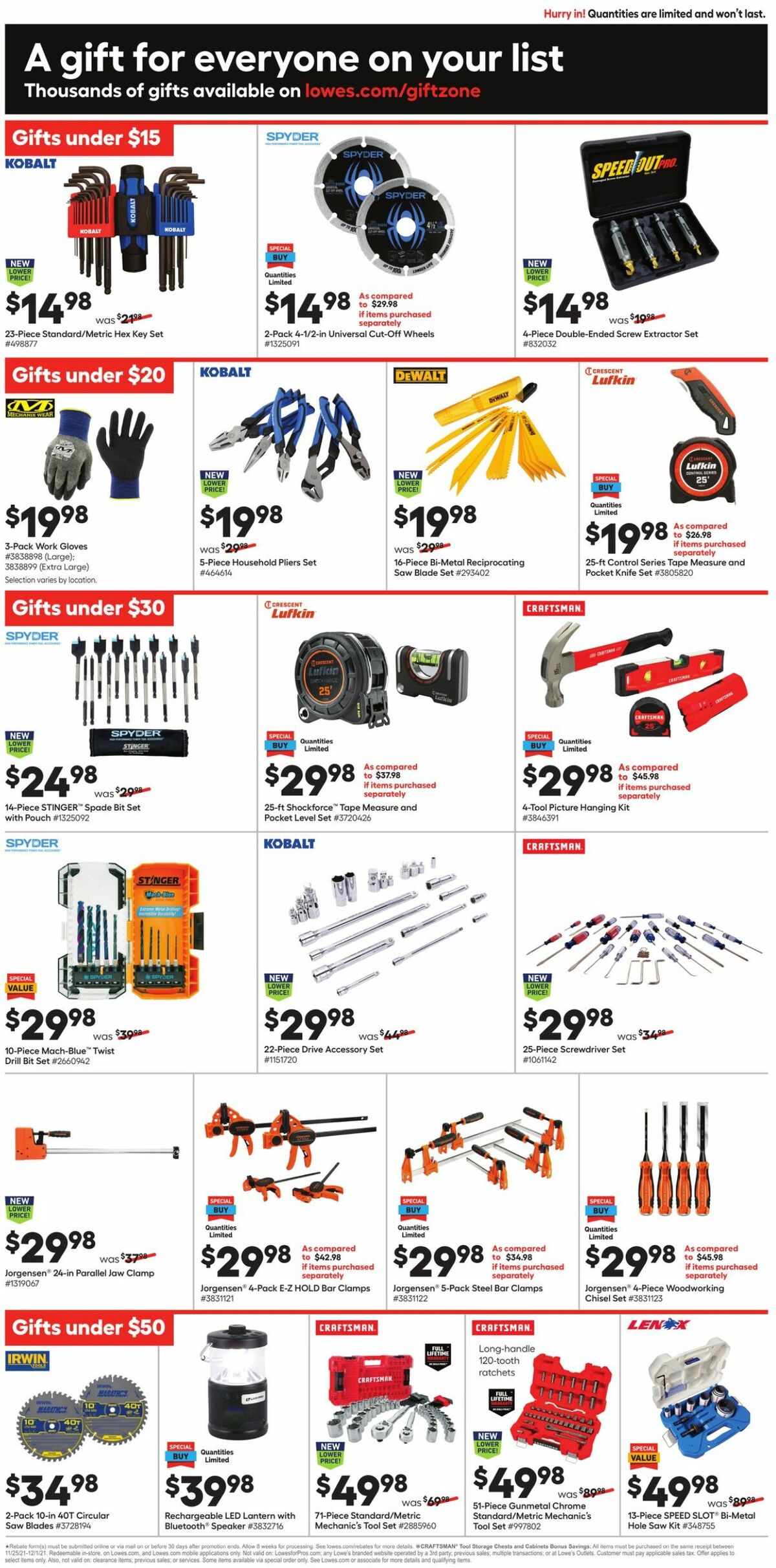 Lowe's Weekly Ad from November 25