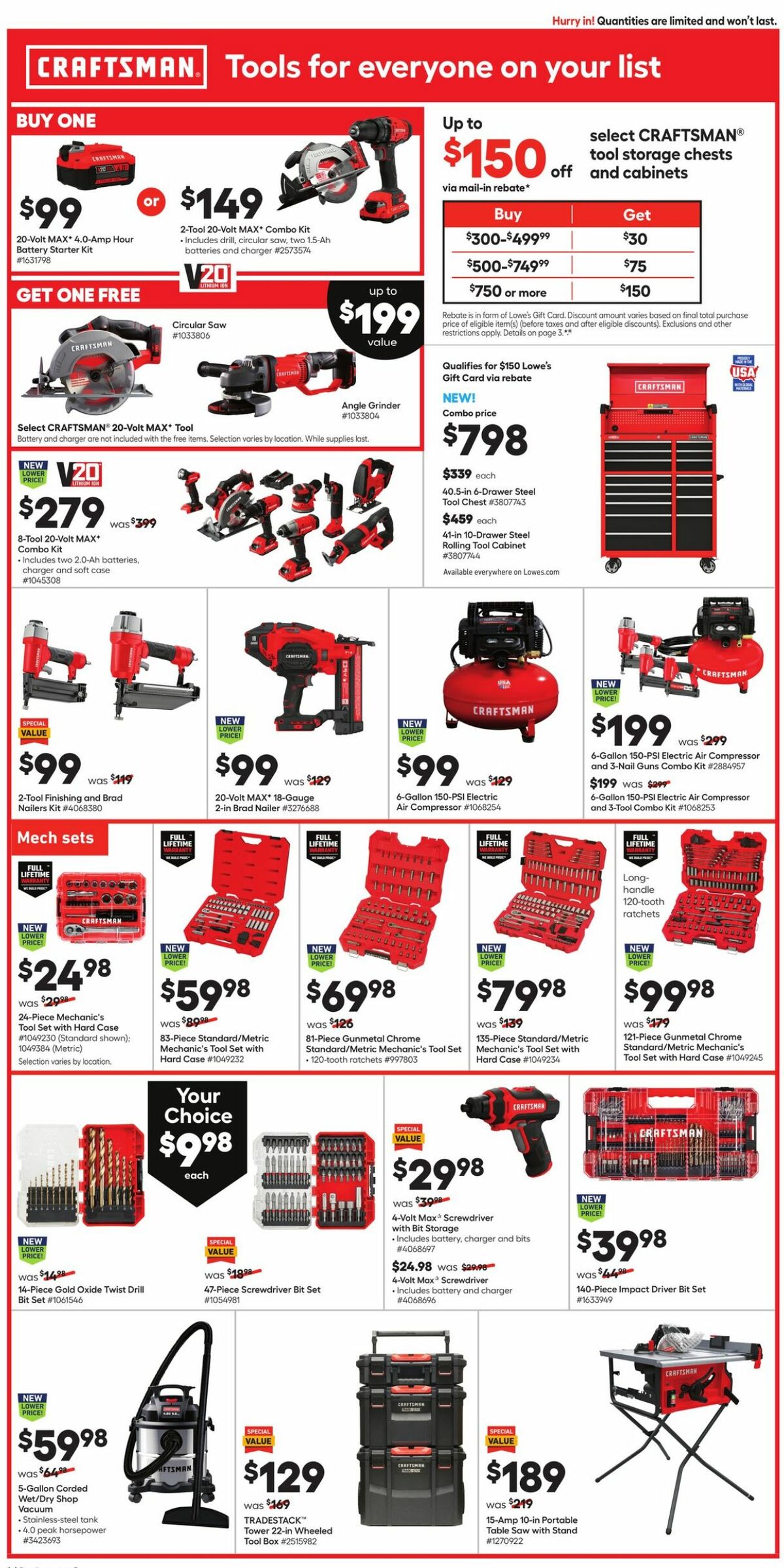 Lowe's Weekly Ad from November 25