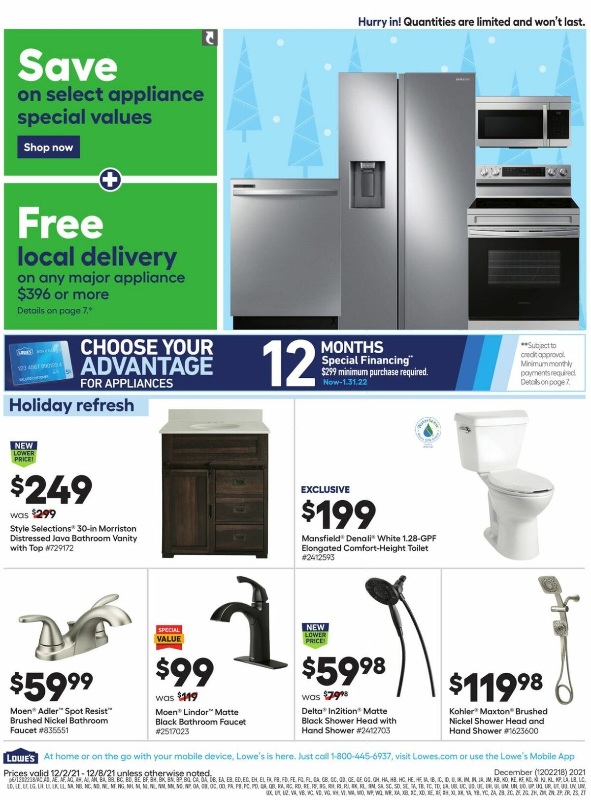 Lowe's Weekly Ad from December 2