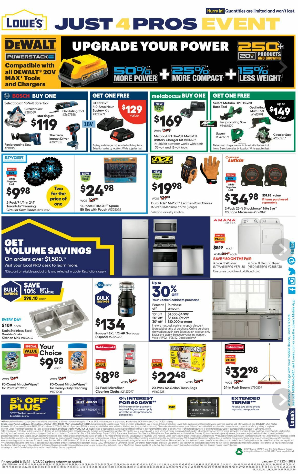 Lowe's Weekly Ad from January 17