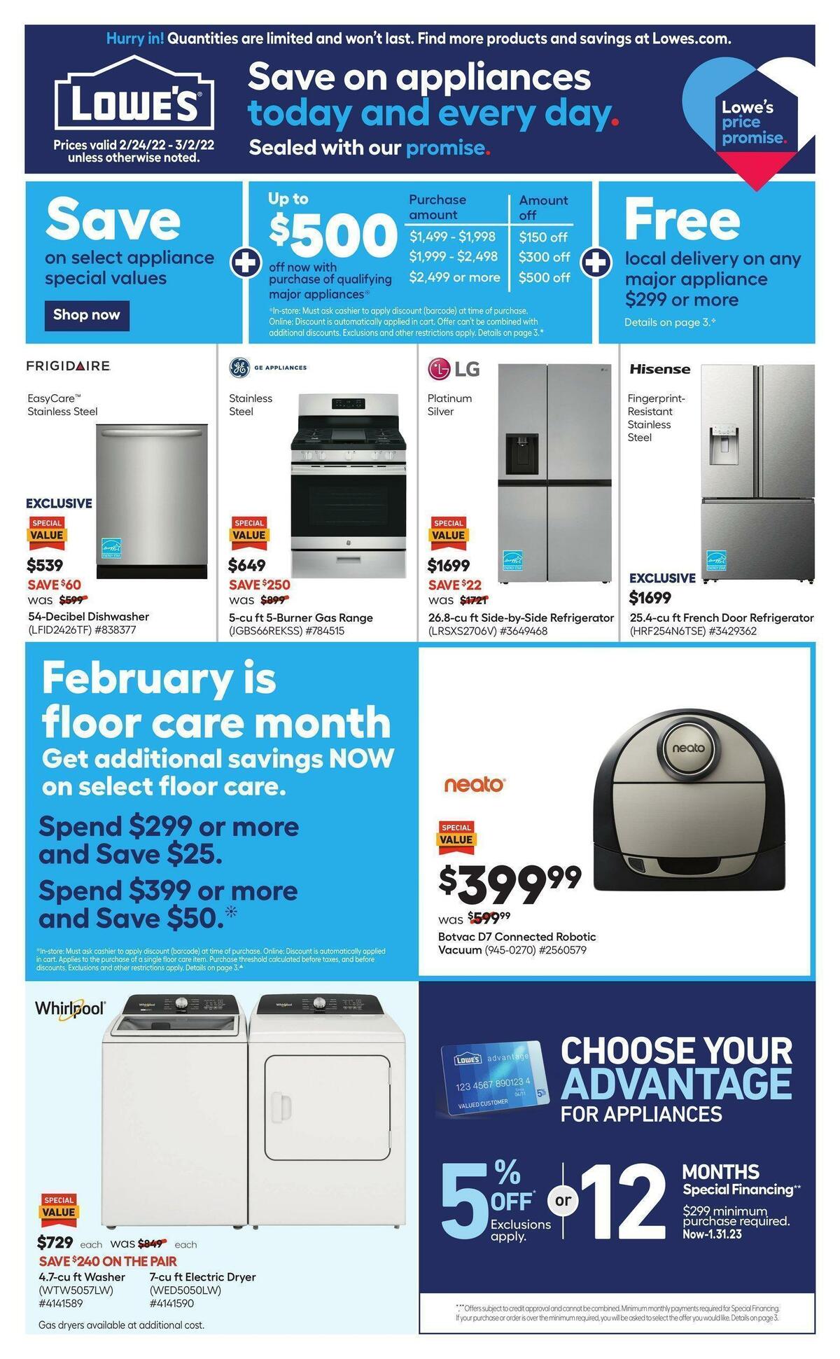 Lowe's Weekly Ad from February 24