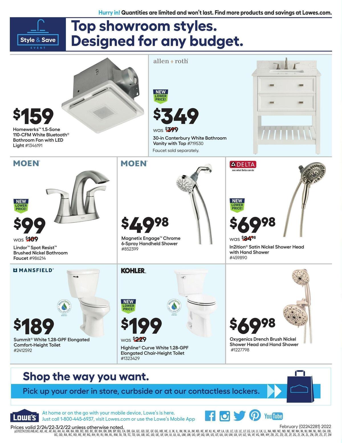 Lowe's Weekly Ad from February 24