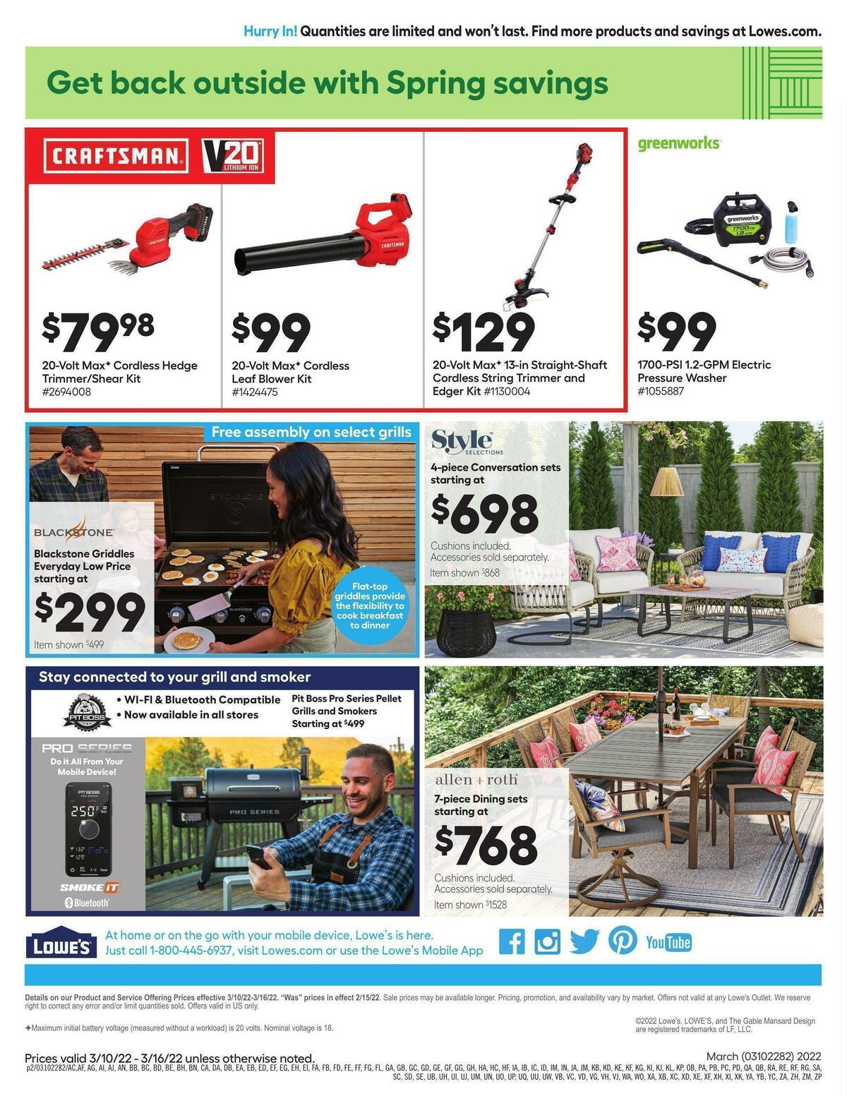 Lowe's Weekly Ad from March 10