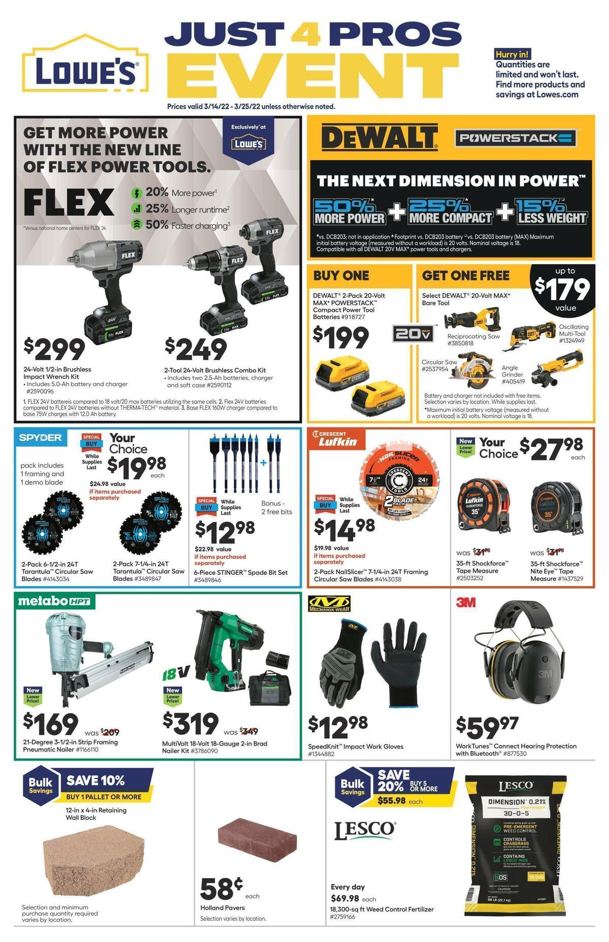 Lowe's Weekly Ad from March 14