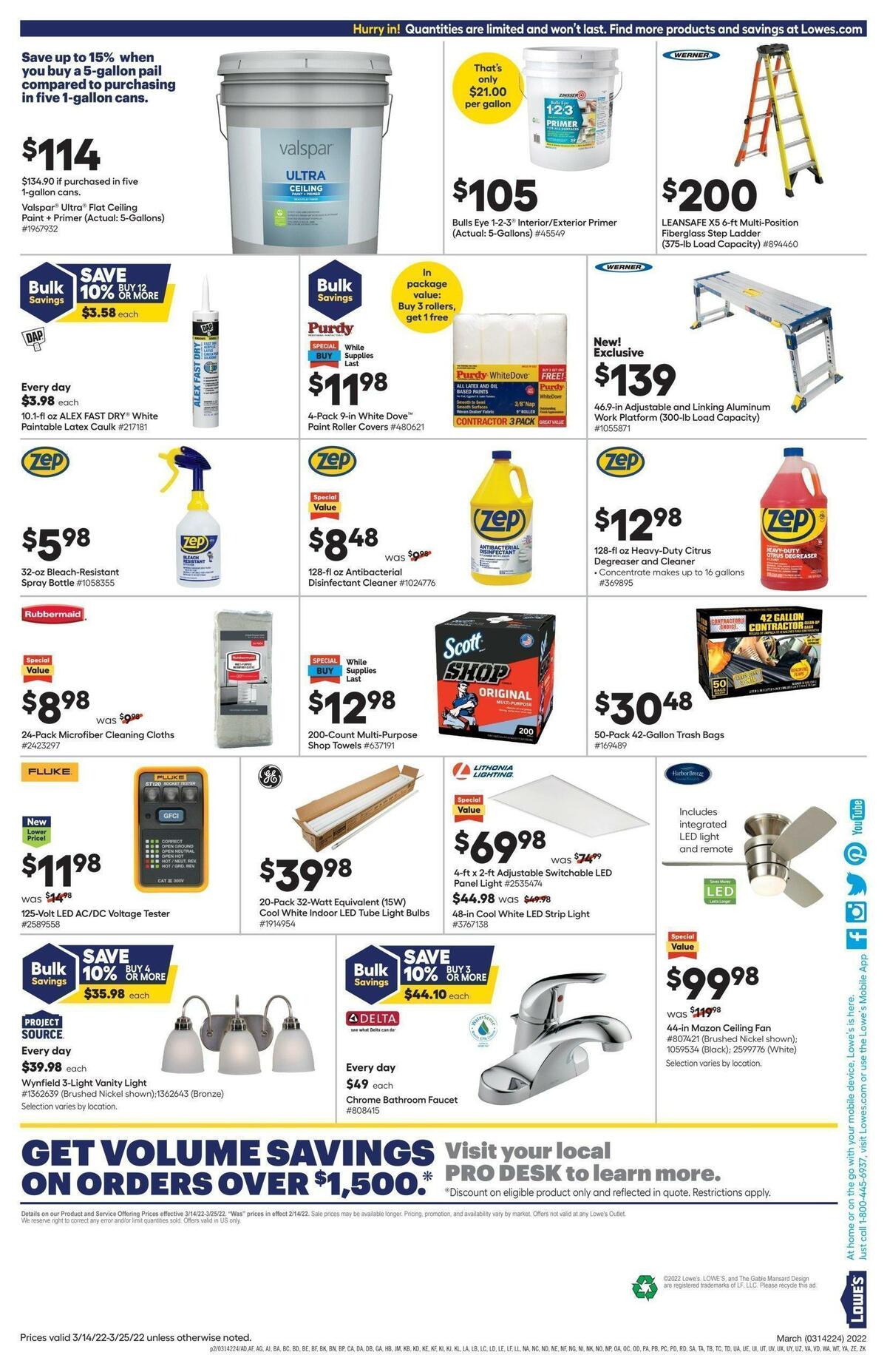 Lowe's Weekly Ad from March 14