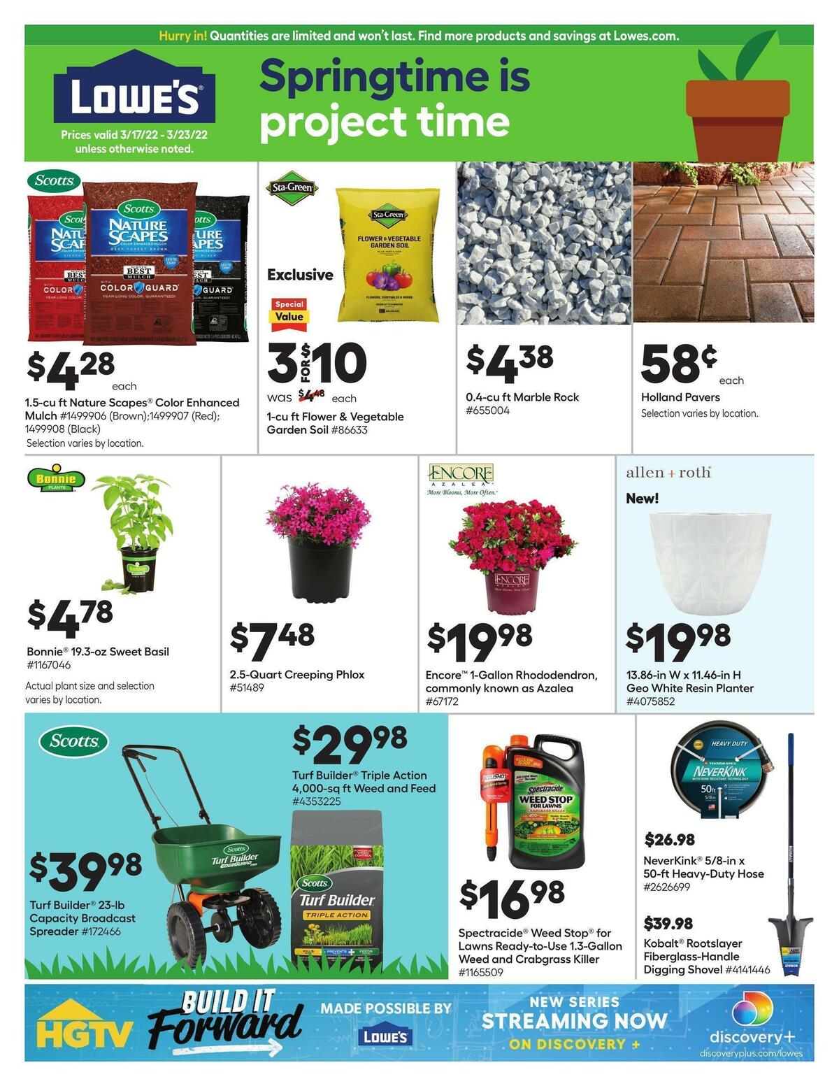 Lowe's Weekly Ad from March 17