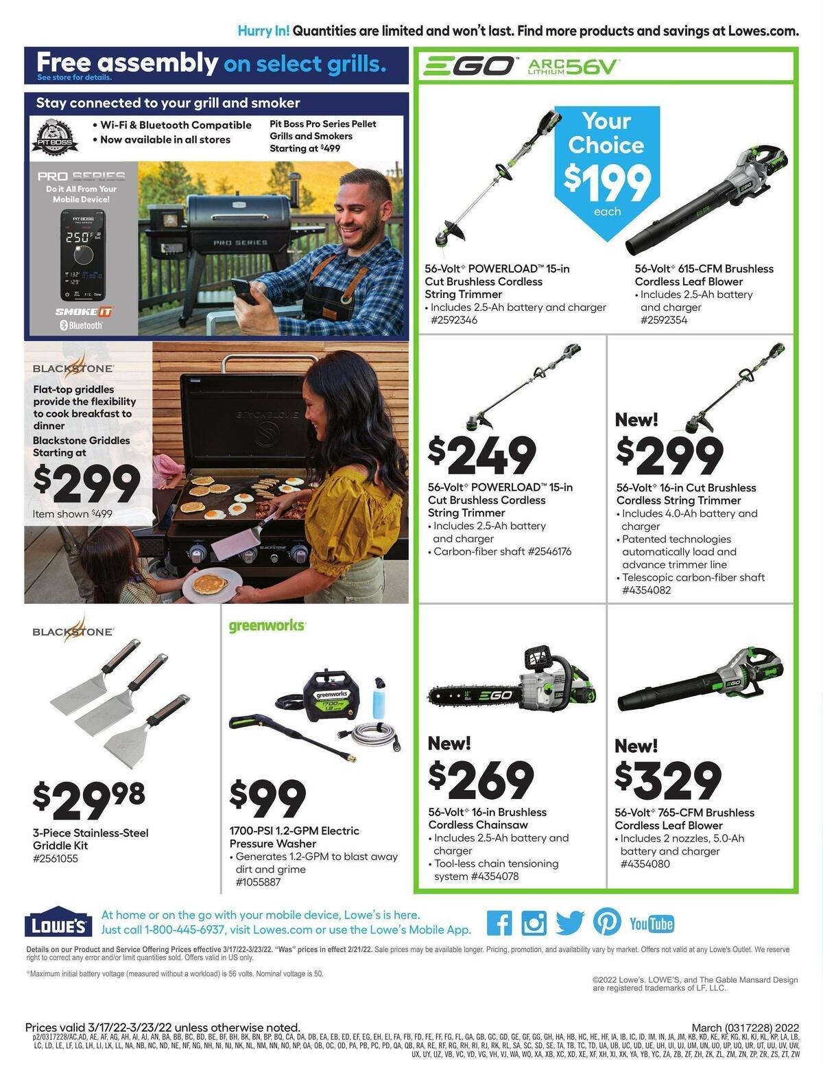Lowe's Weekly Ad from March 17