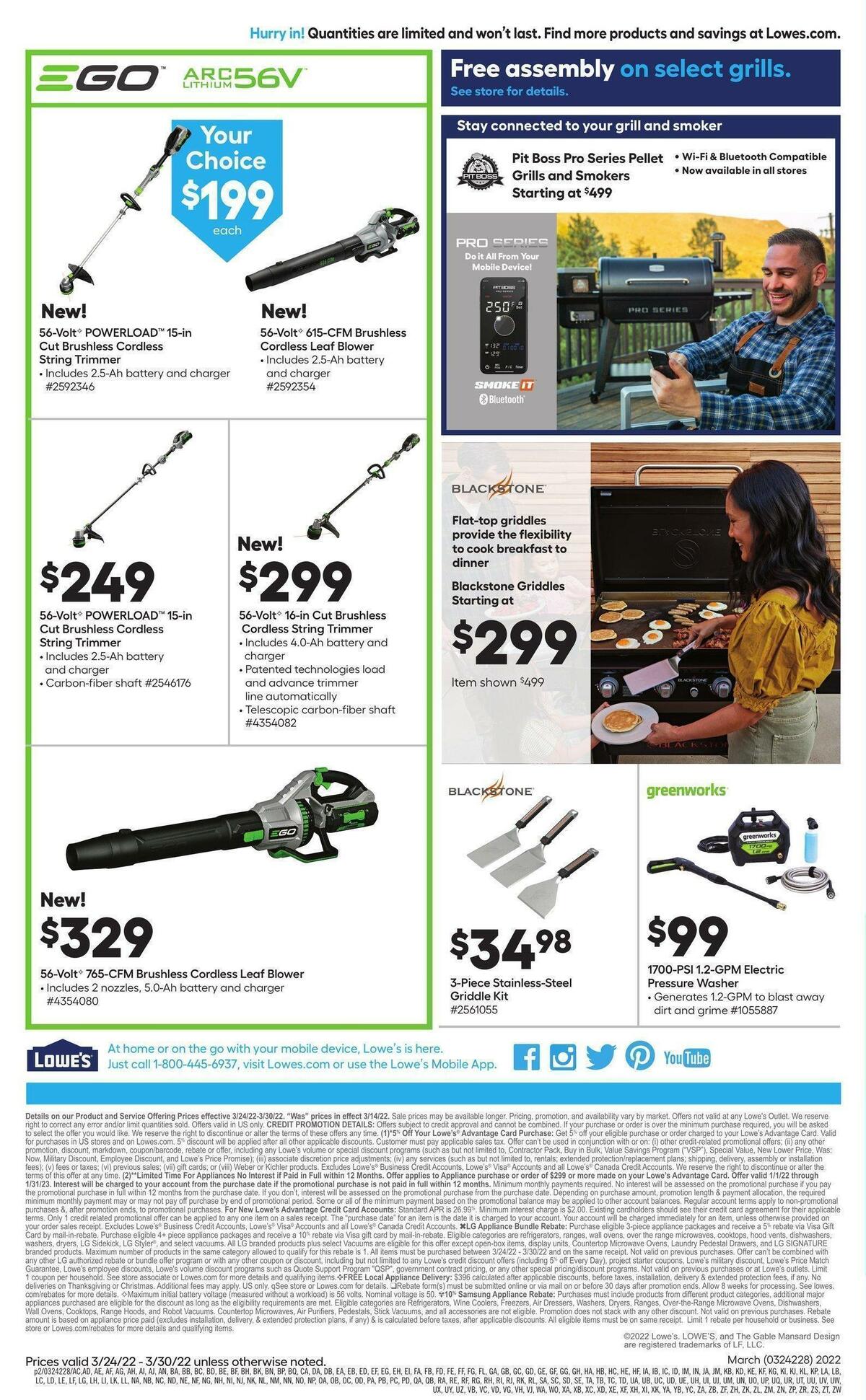 Lowe's Weekly Ad from March 24