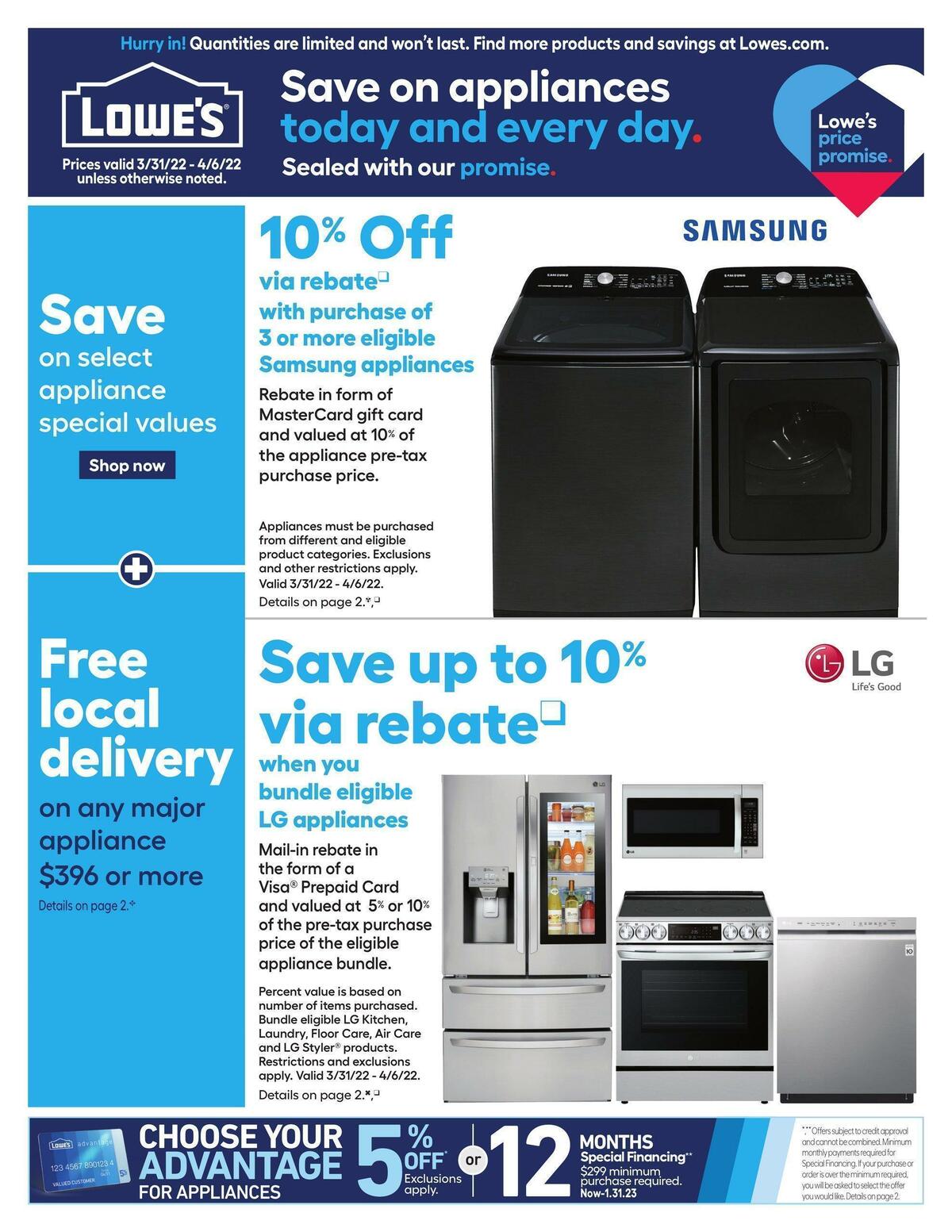 Lowe's Weekly Ad from March 31