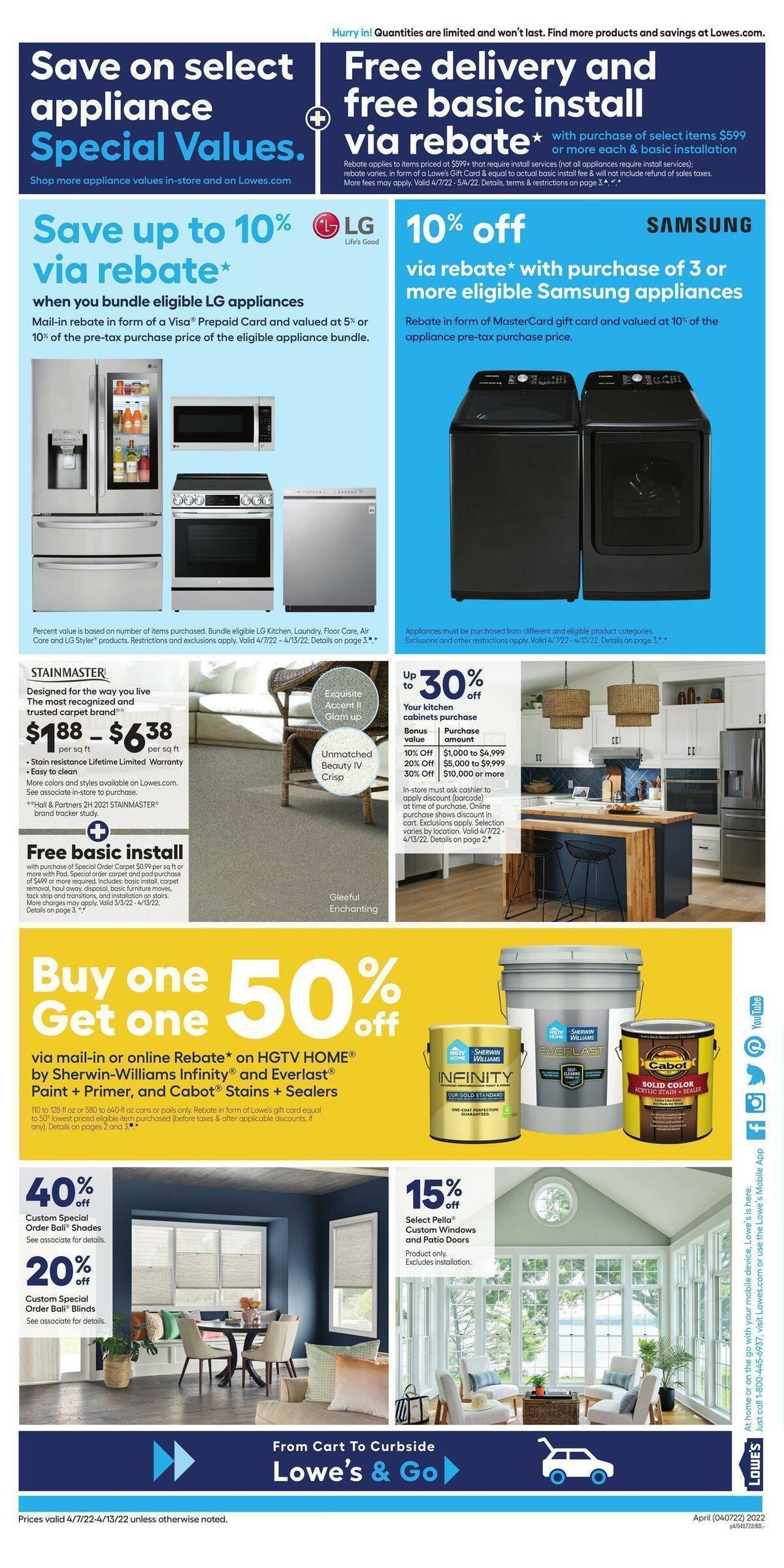 Lowe's Weekly Ad from April 7