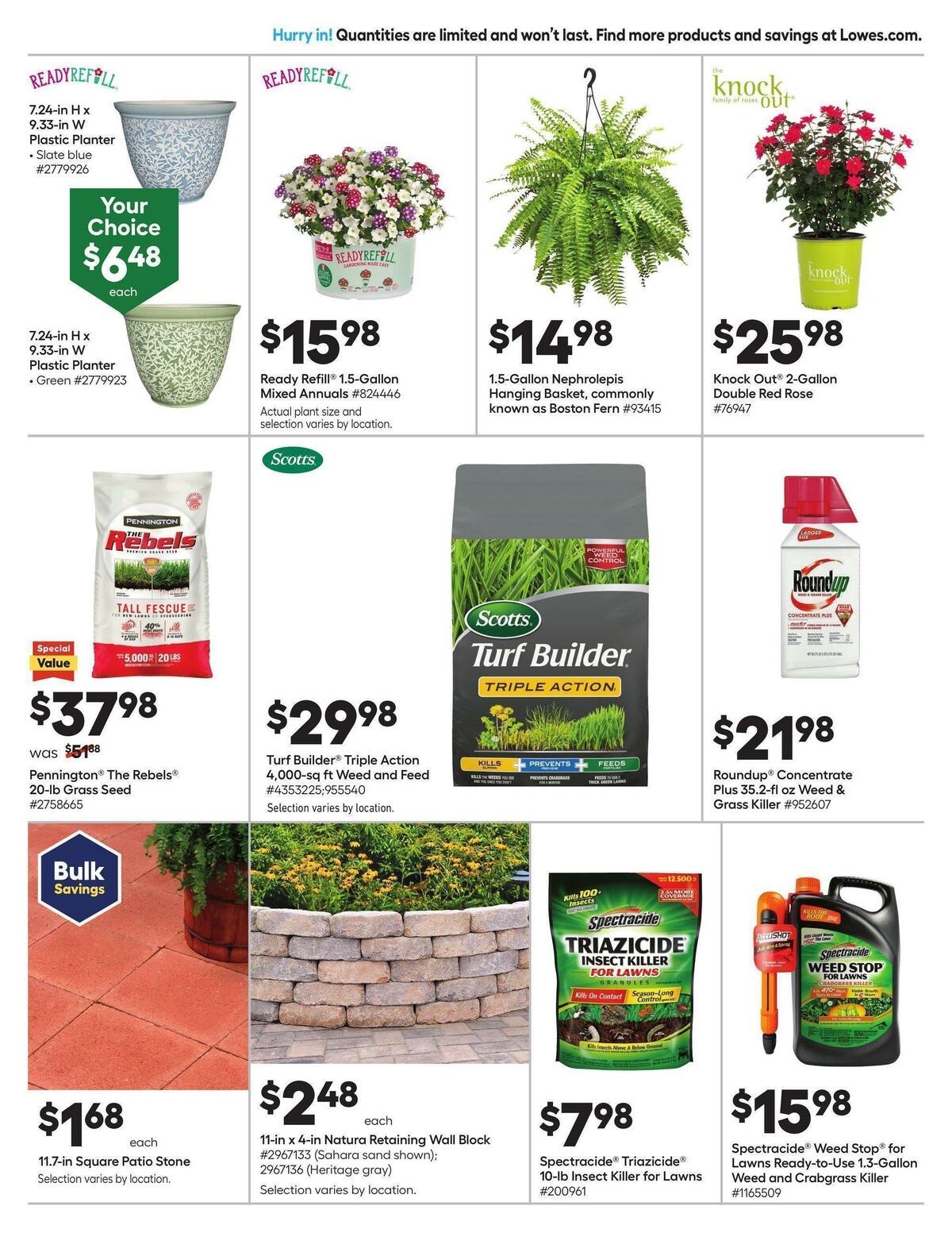 Lowe's Weekly Ad from April 14