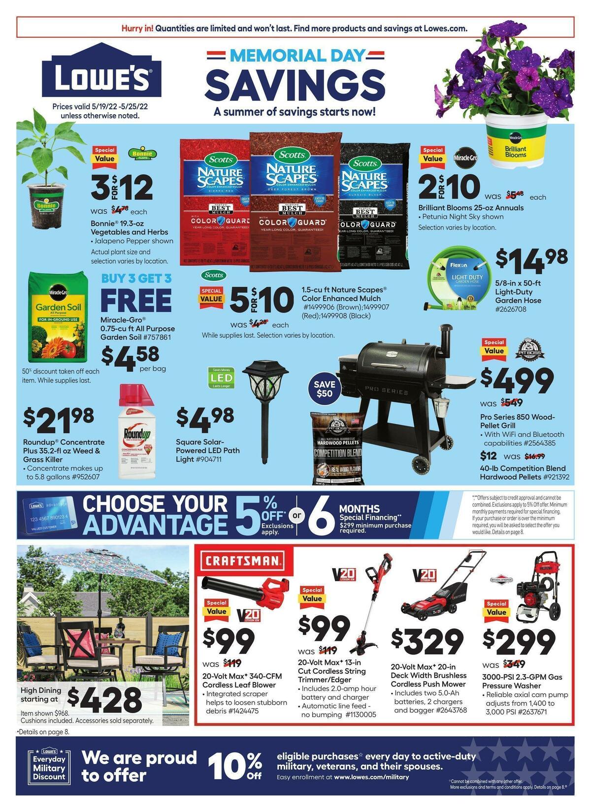 Lowe's Weekly Ad from May 19