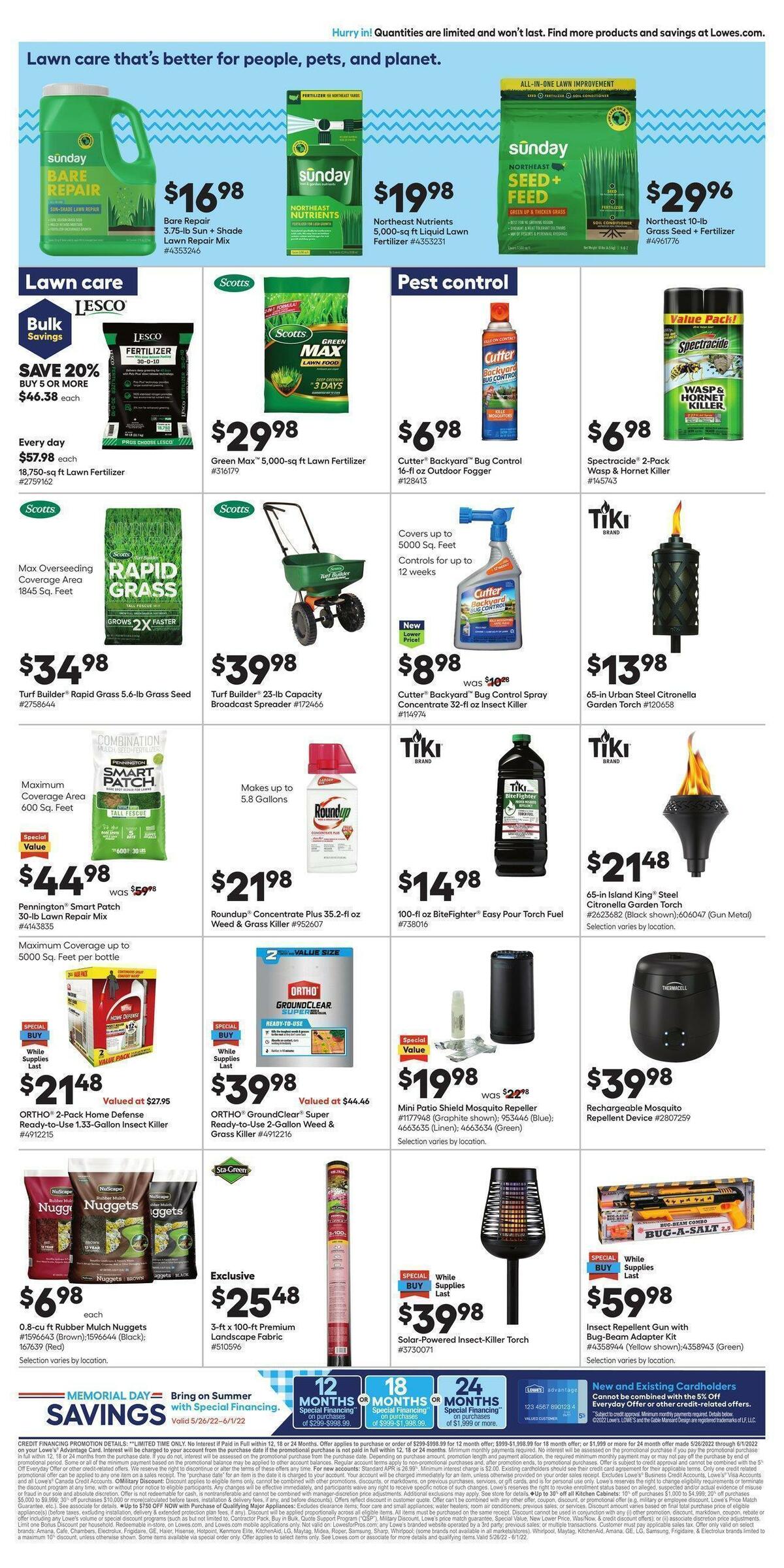 Lowe's Weekly Ad from May 26