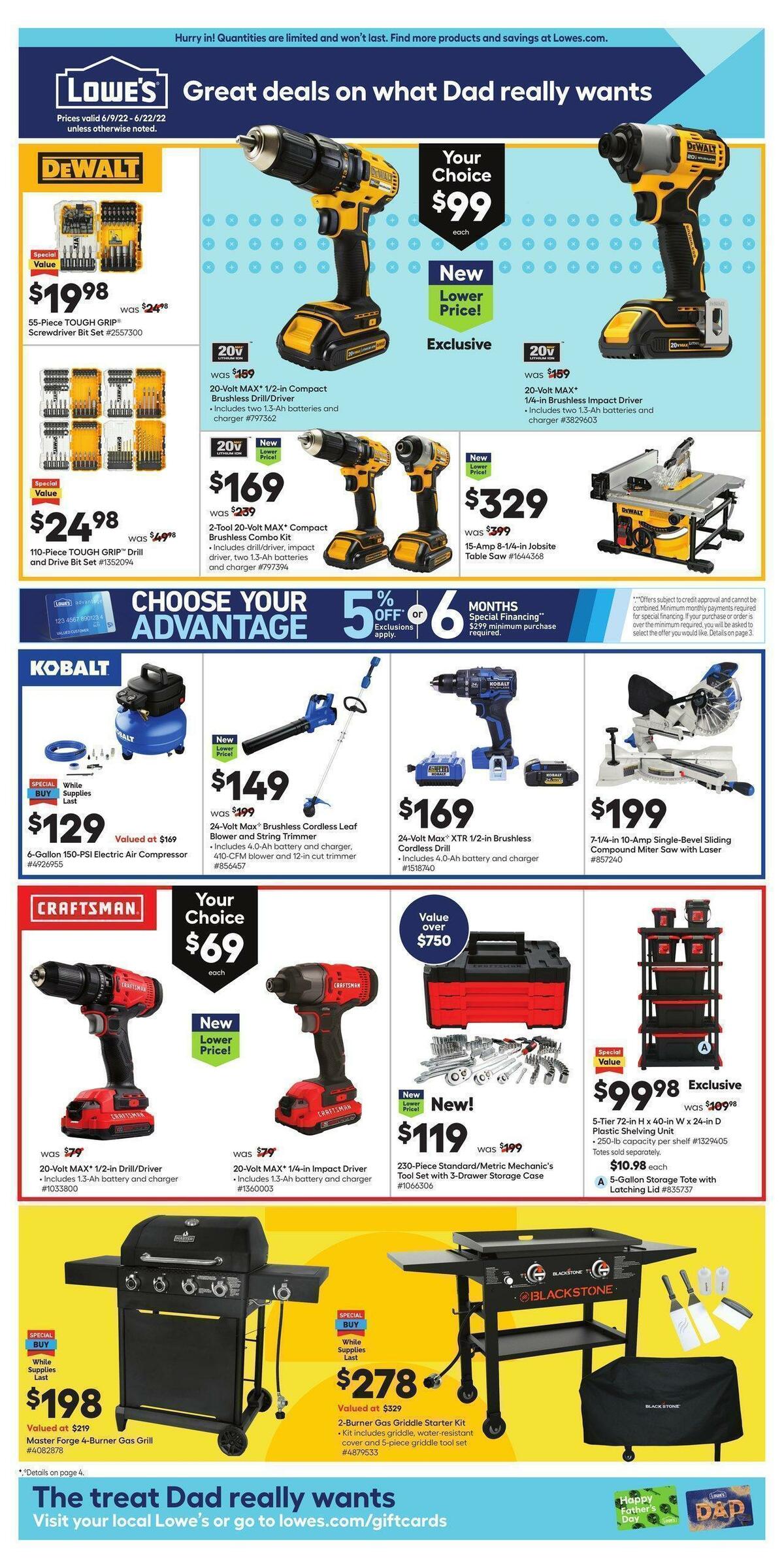 Lowe's Weekly Ad from June 9
