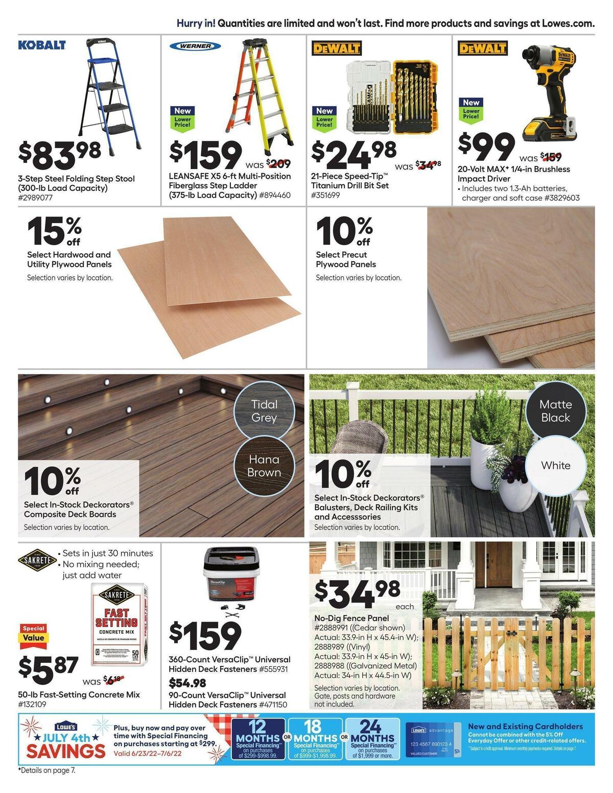 Lowe's Weekly Ad from June 23